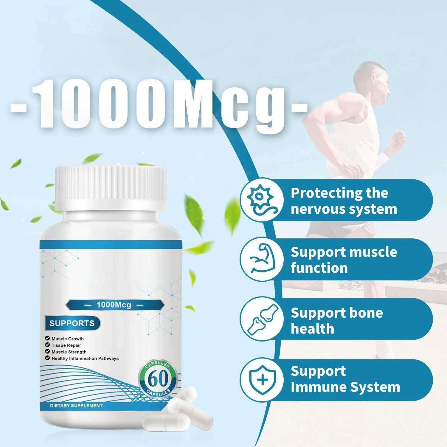 USHJNV 157 Capsules 1000 MG – BPC-157 Supplement, New Protective Compound, Non-GMO, Gluten-Free, 60 Capsules - Image 4