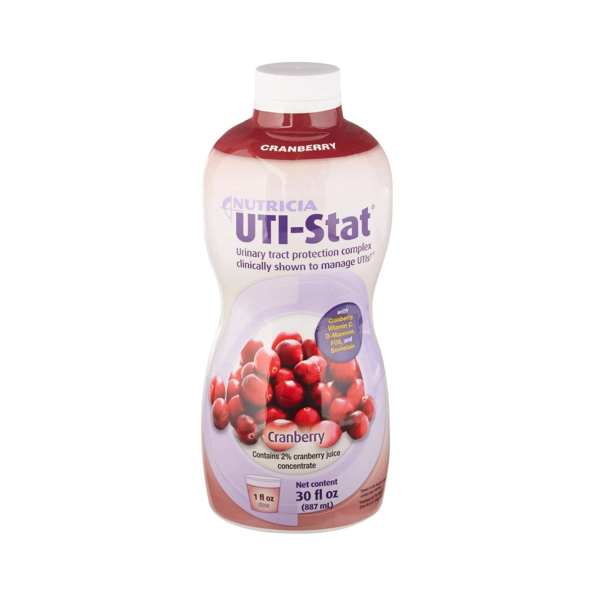 UTI-STAT Medical Food for Urinary Tract Health – Cranberry Flavor, 30 fl oz