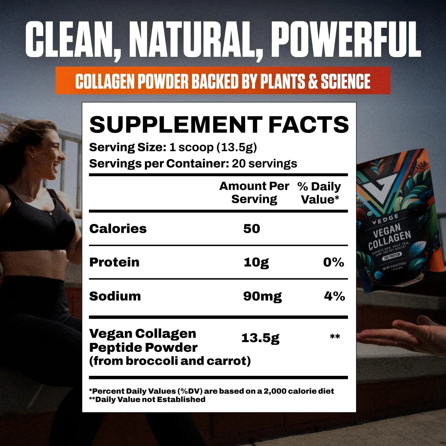VEDGE Vegan Collagen Powder – Plant-Based Peptides for Hair, Skin & Nails - Image 11