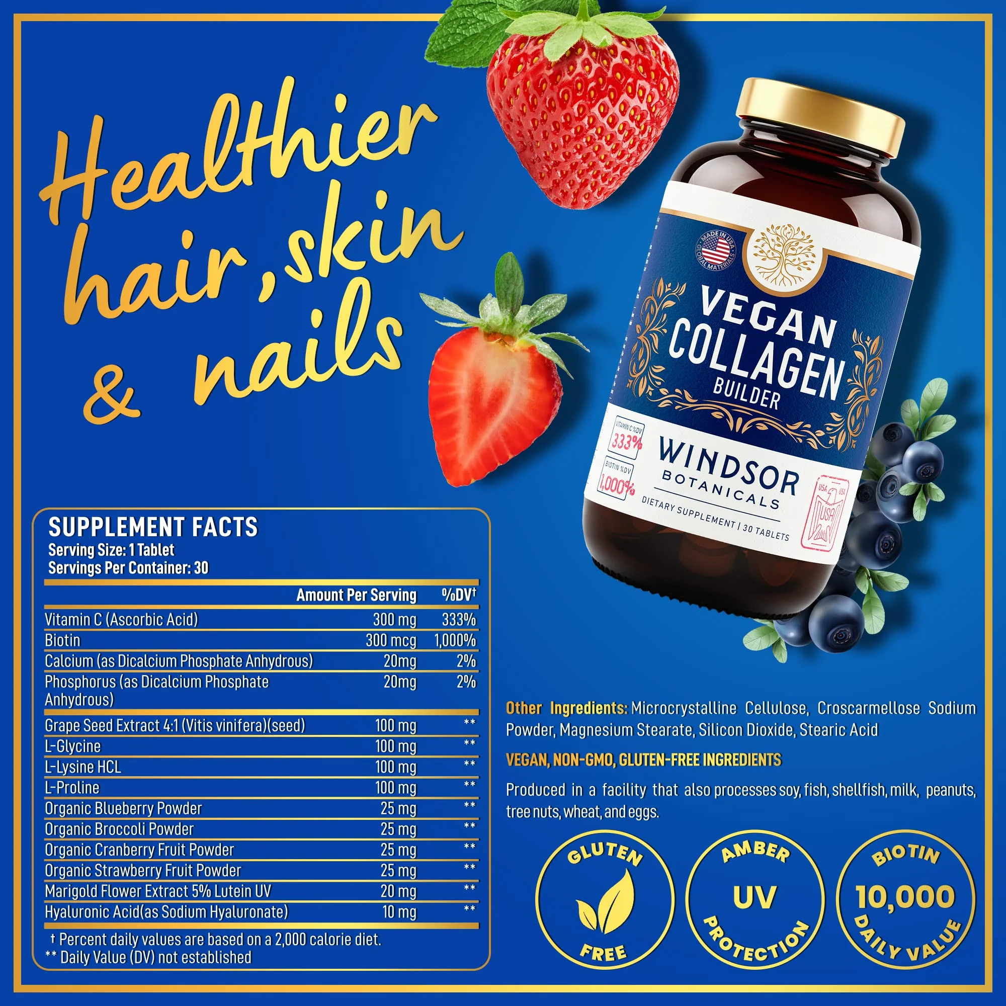 Vegan Collagen for Women and Men – Plant-Based Booster (Gluten-Free) - Image 3