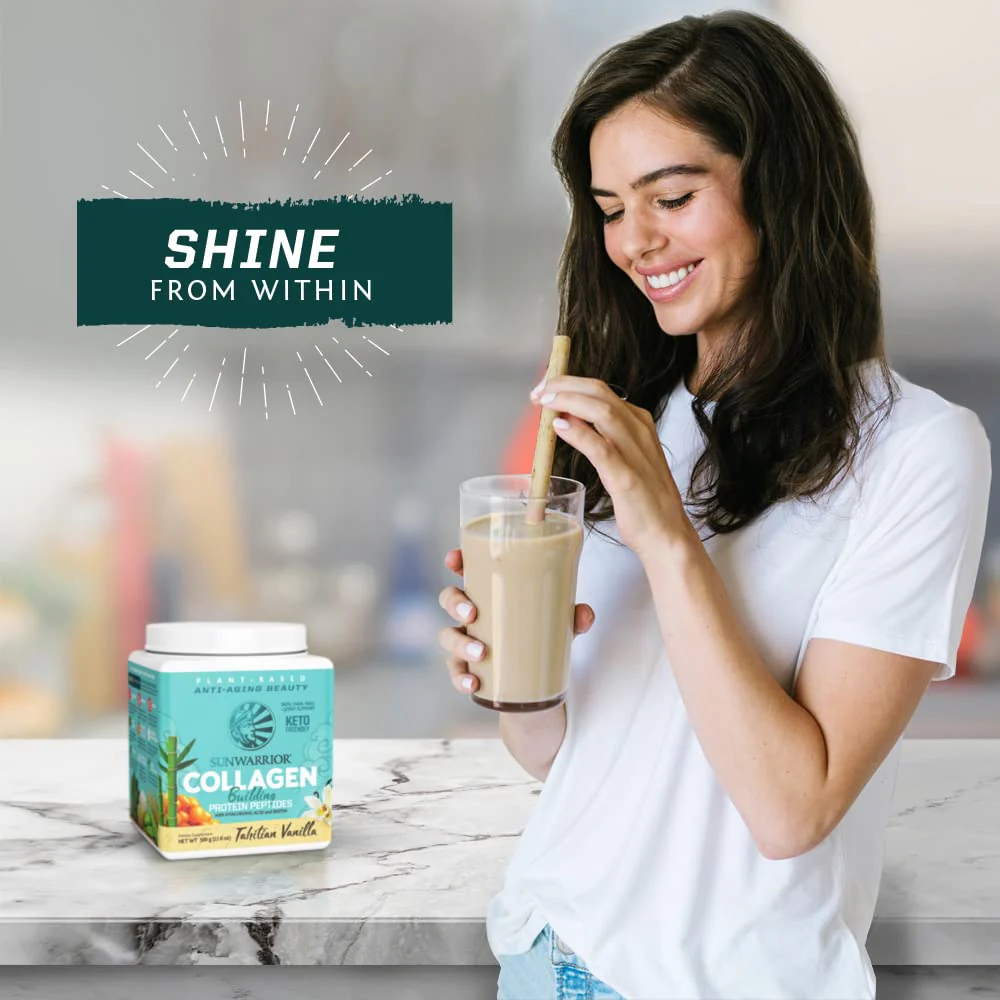 Vegan Collagen Protein Powder Plant-Based | Hyaluronic Acid & Biotin | Vanilla 20 Servings | Sunwarrior - Image 7
