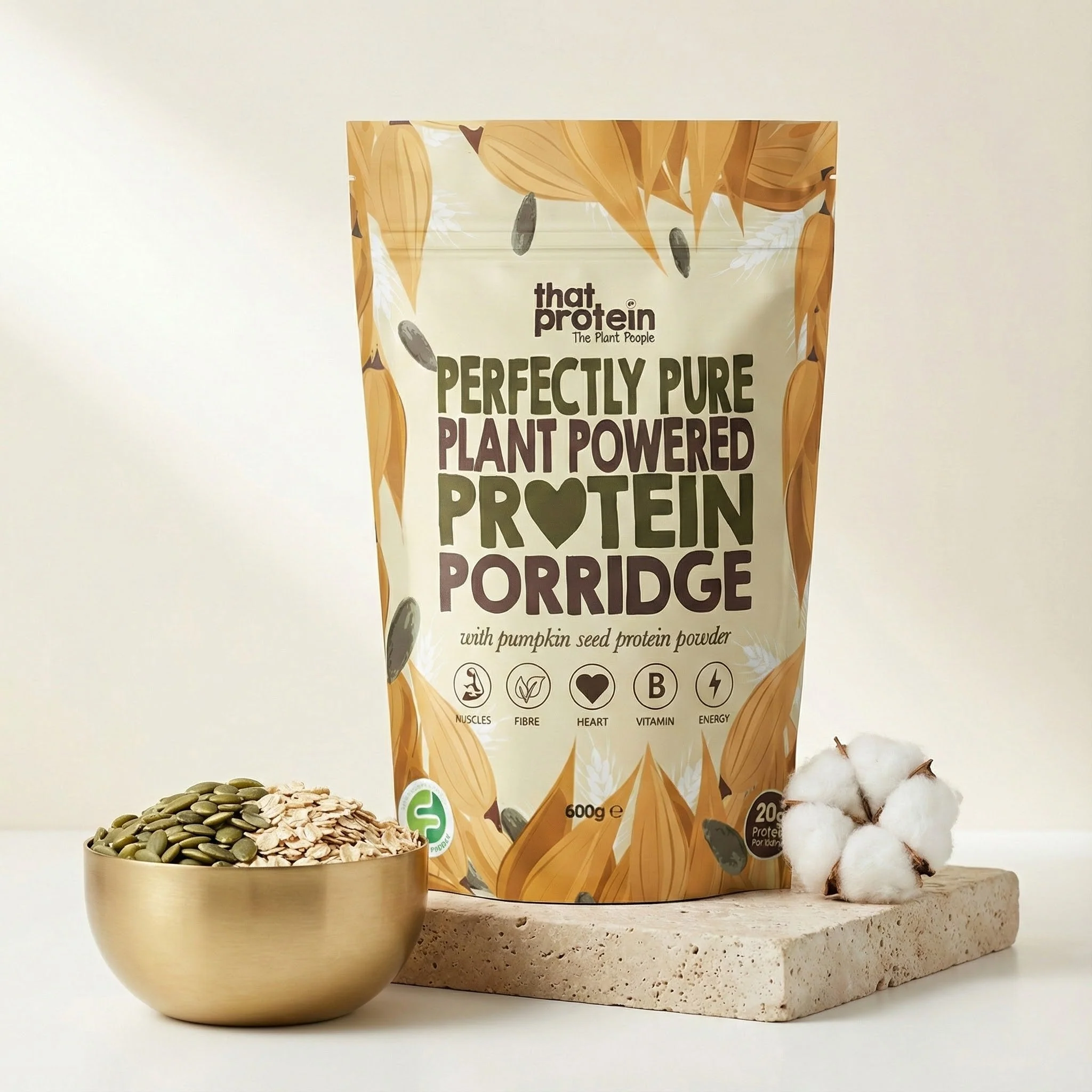 "Vegan High-Protein Porridge – Perfect for Plant-Based, Protein-Rich & FODMAP-Conscious Diets"