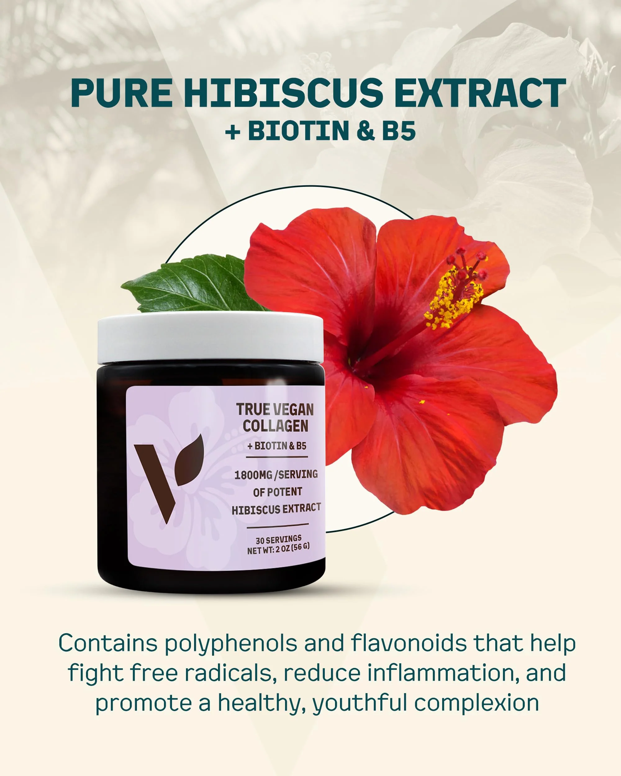 Veggimins True Vegan Collagen – Hibiscus Powder for Hair & Skin - Image 13