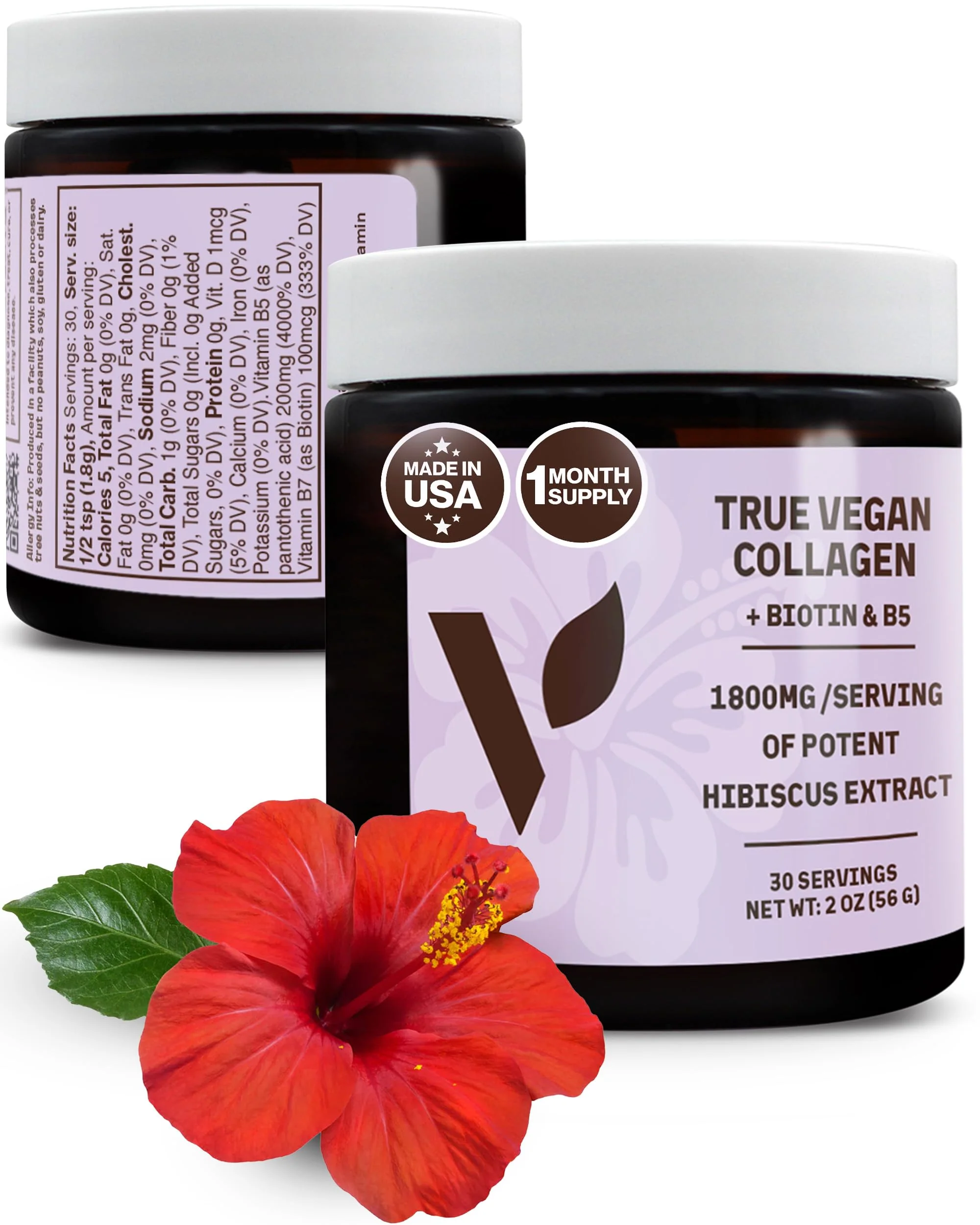 Veggimins True Vegan Collagen – Hibiscus Powder for Hair & Skin - Image 9