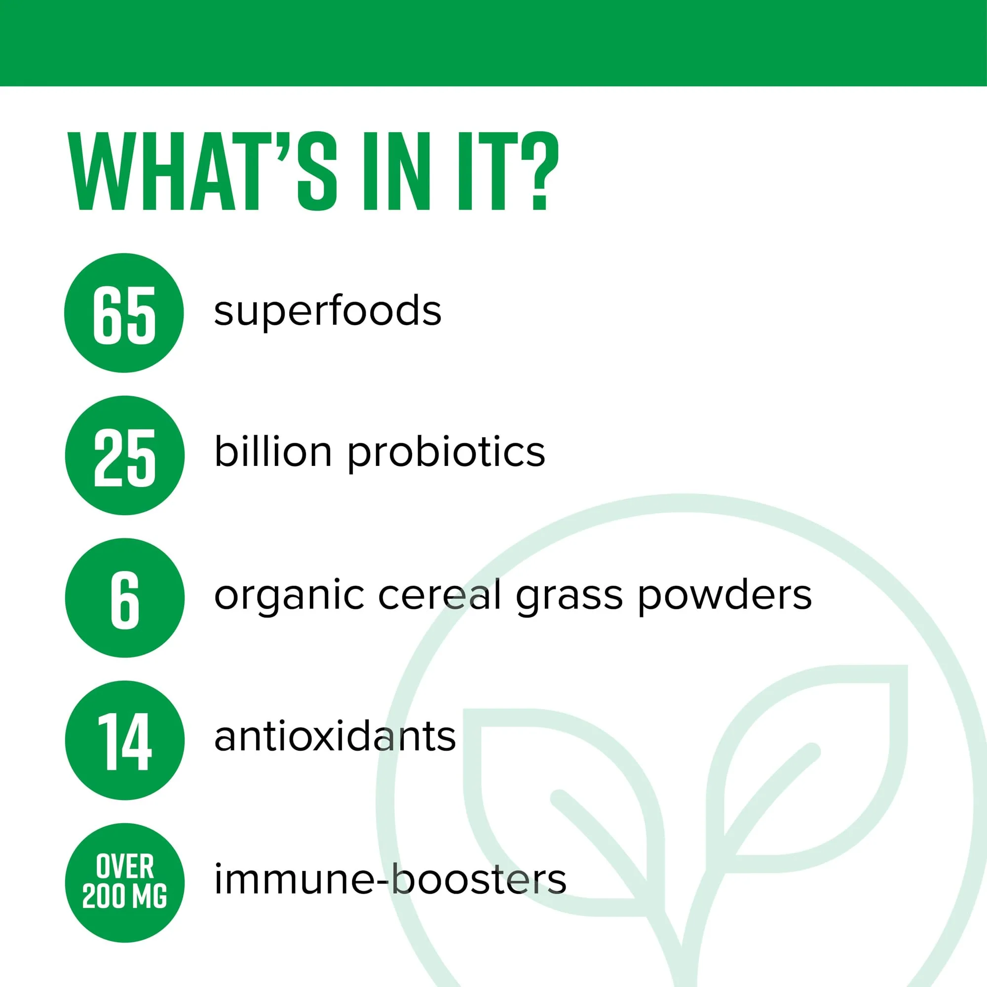 Vibrant Health Green Vibrance Vegan Superfood Powder 15 Servings - Image 2