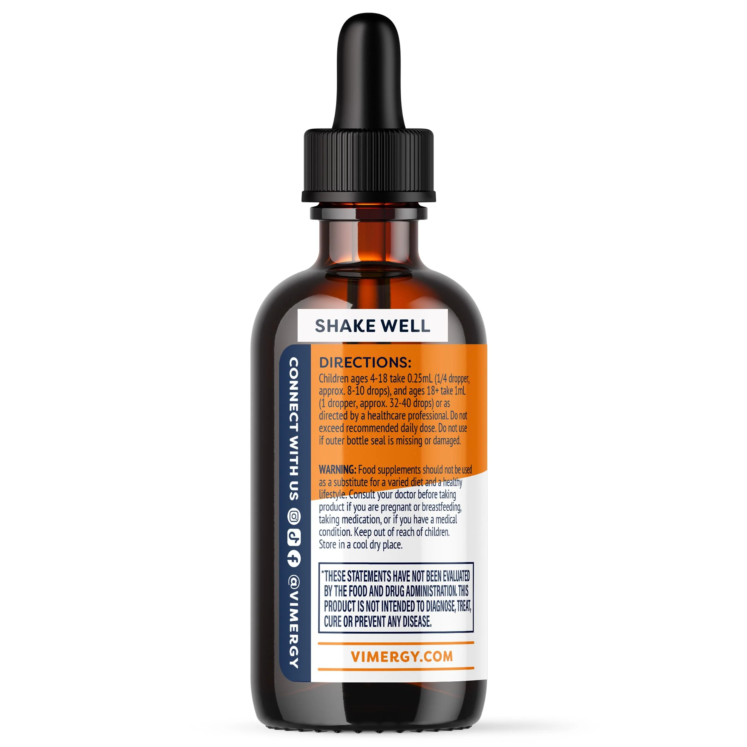 Vimergy Brain Body Recharge – D3, K2 & CoQ10 for Cellular Energy | Vegan, Gluten-Free, 55 mL - Image 7