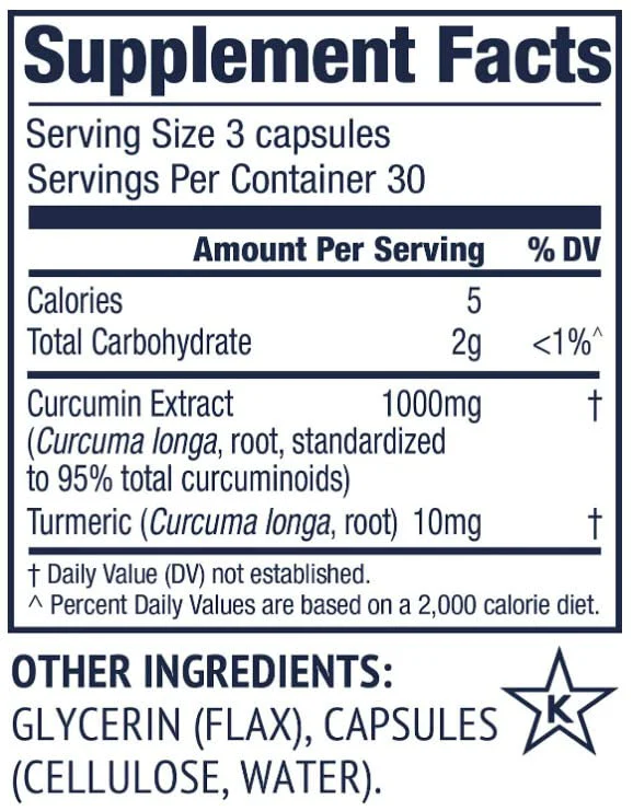 Vimergy Curcumin with Turmeric Liquid Capsules – 1000mg per Serving, Non-GMO, Gluten-Free, Vegan & Kosher - Image 8