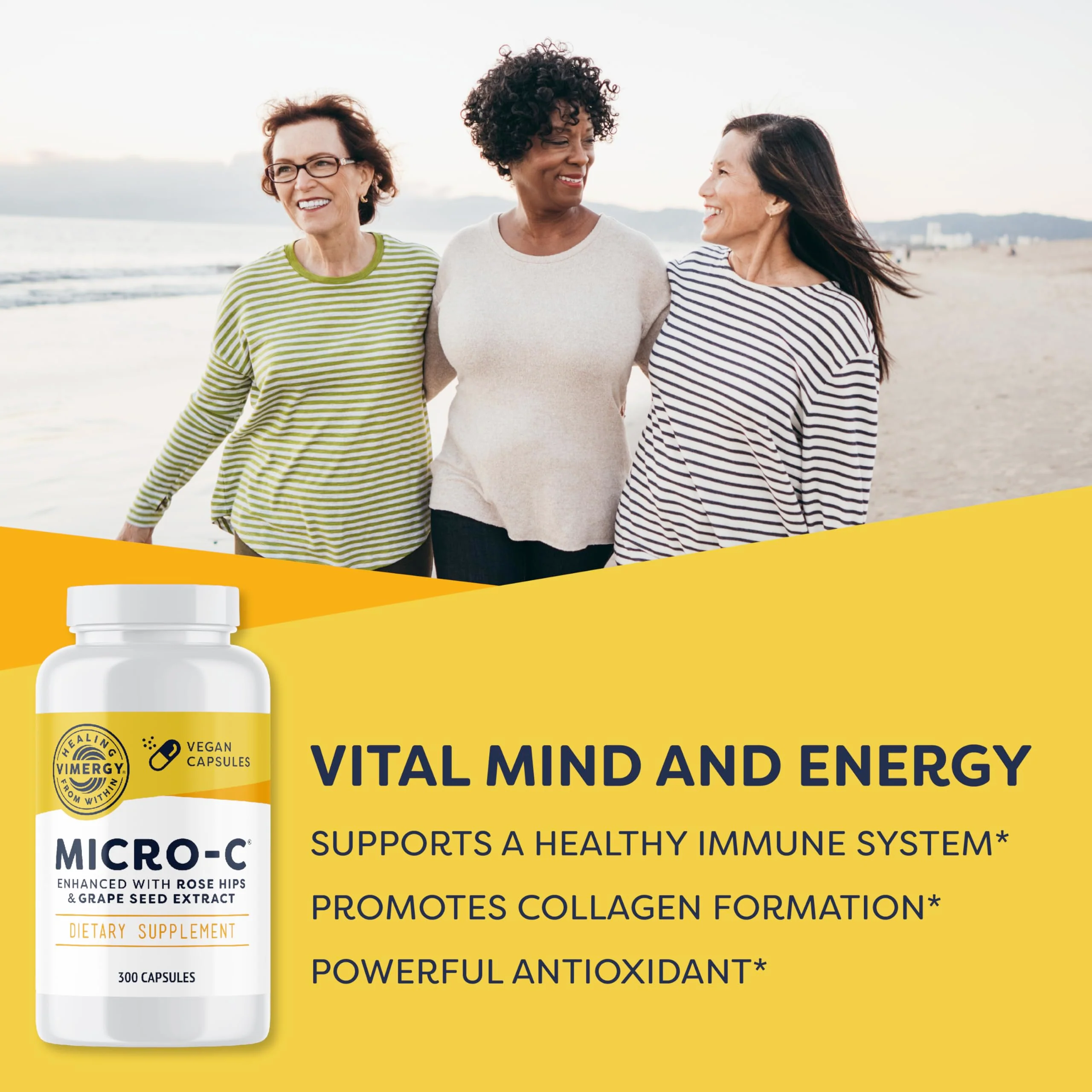 Vimergy Micro-C Vitamin C Capsules – 500mg, 300 Count, Vegan, Kosher, Gluten-Free - Image 7