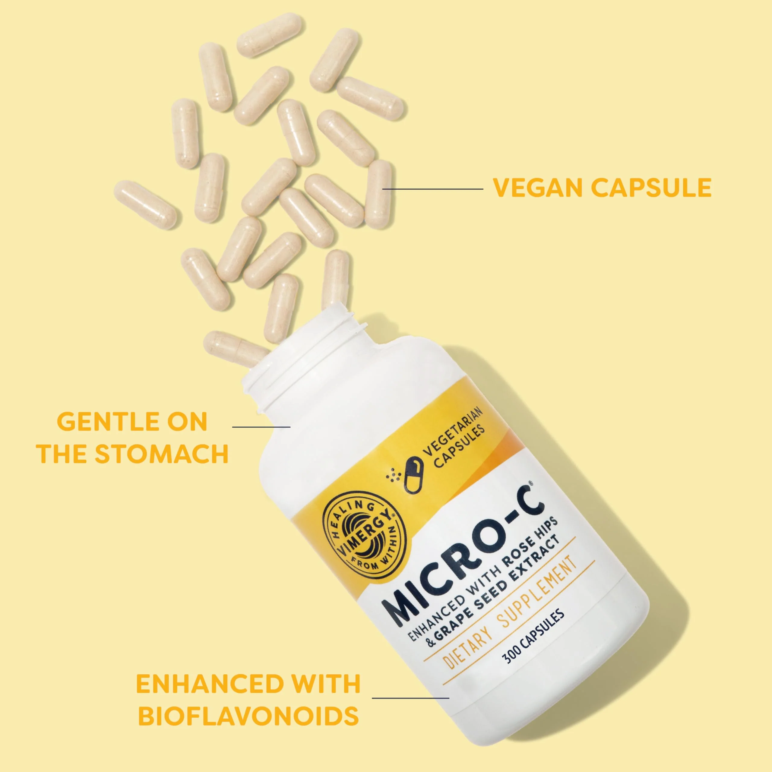 Vimergy Micro-C Vitamin C Capsules – 500mg, 300 Count, Vegan, Kosher, Gluten-Free - Image 8