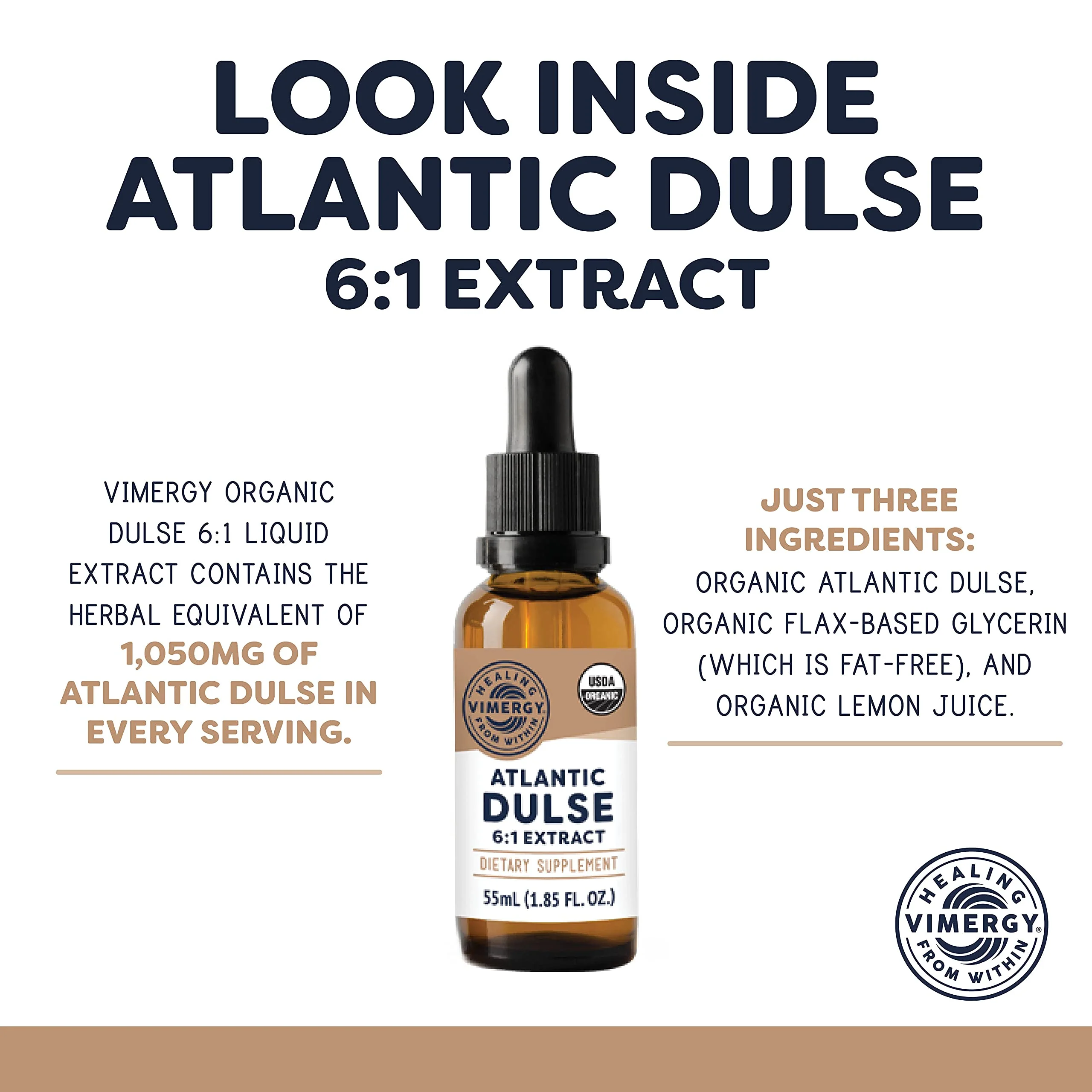 Vimergy USDA Organic Atlantic Dulse Liquid – Antioxidant Support, Vegan & Gluten-Free – 55 Servings (55 mL) - Image 12