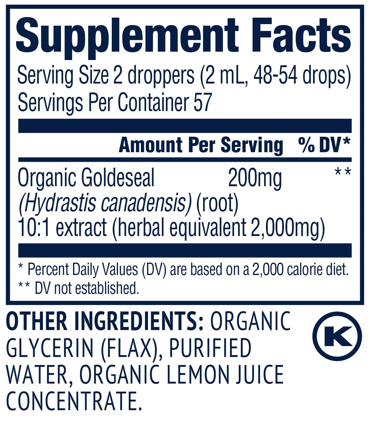 Vimergy USDA Organic Goldenseal Tincture – 115 mL, 57 Servings, Alcohol-Free - Image 4