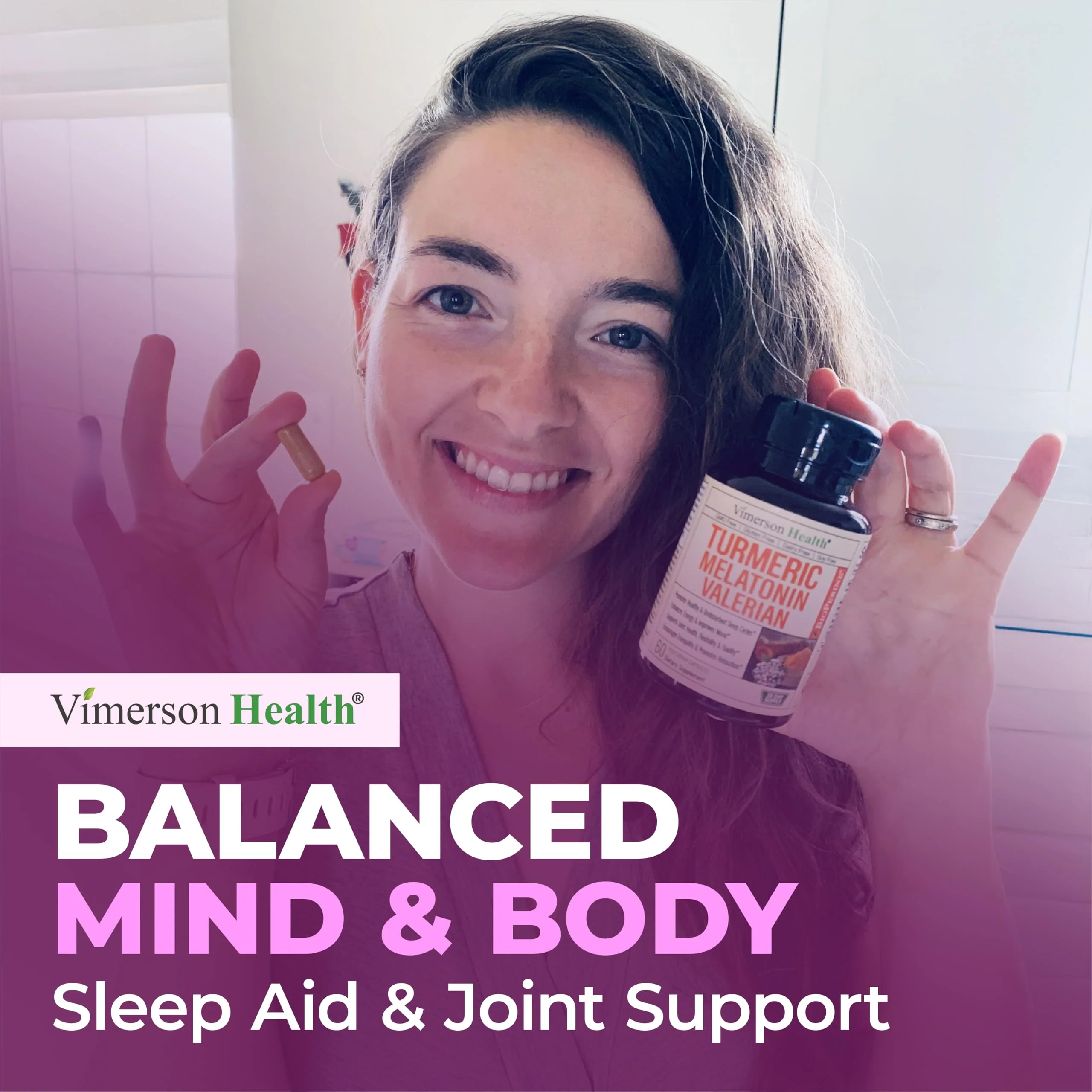 Vimerson Health Melatonin Sleep Aid with L-Theanine & Valerian – 2 Pack - Image 7