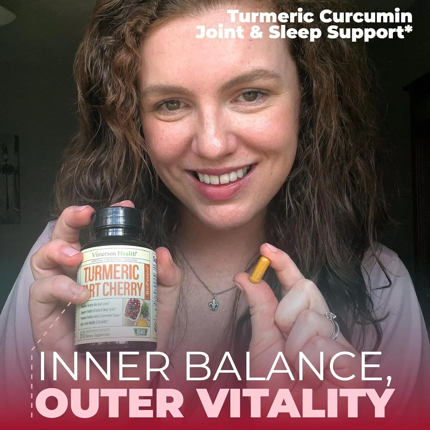 Vimerson Health Turmeric Curcumin with Tart Cherry & Celery Seed - Joint Support, Uric Balance, Sleep Aid - 120 Capsules - Image 16