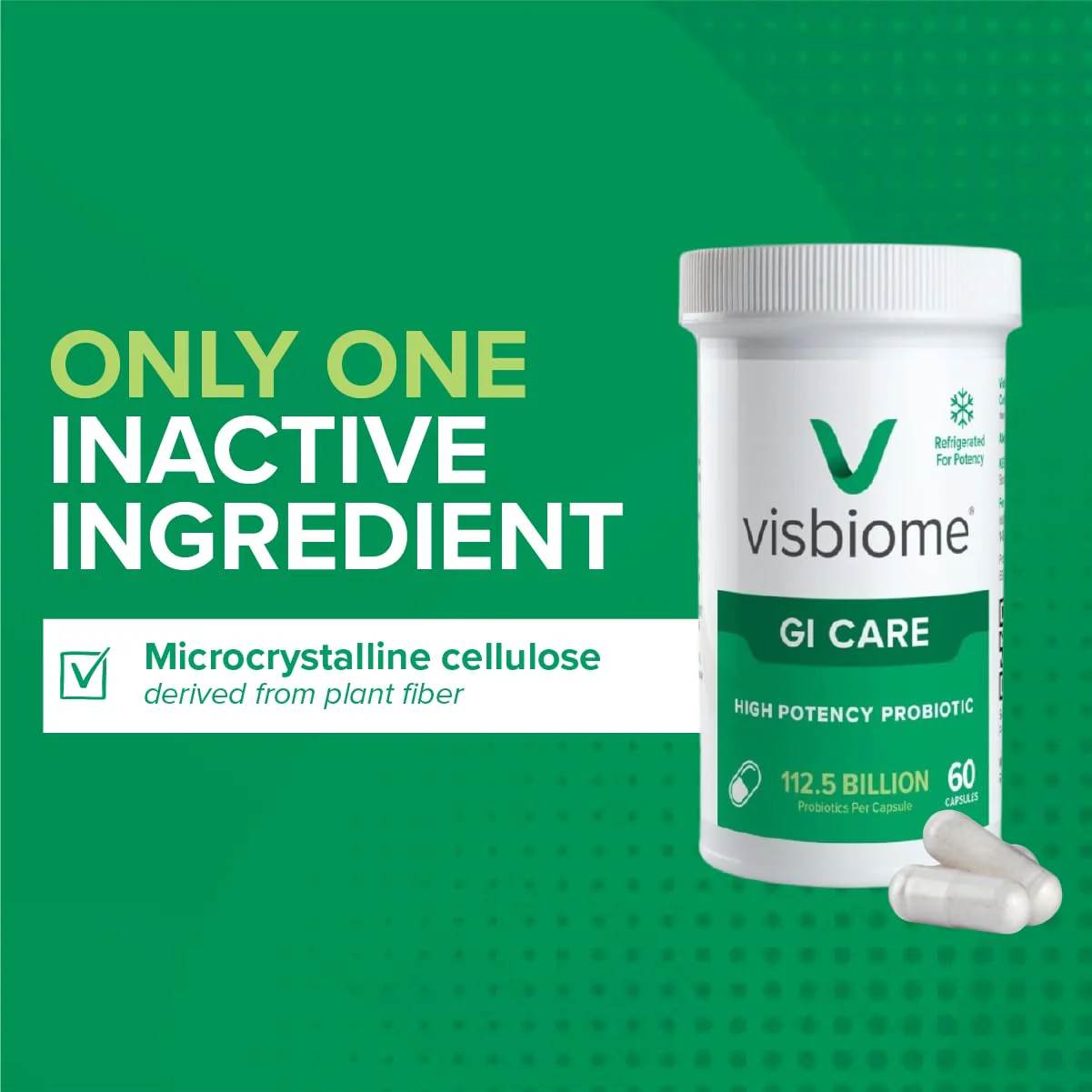 Visbiome GI Care - High Potency Probiotic (112.5B CFU) - 180 Capsules | Made in USA - Image 14