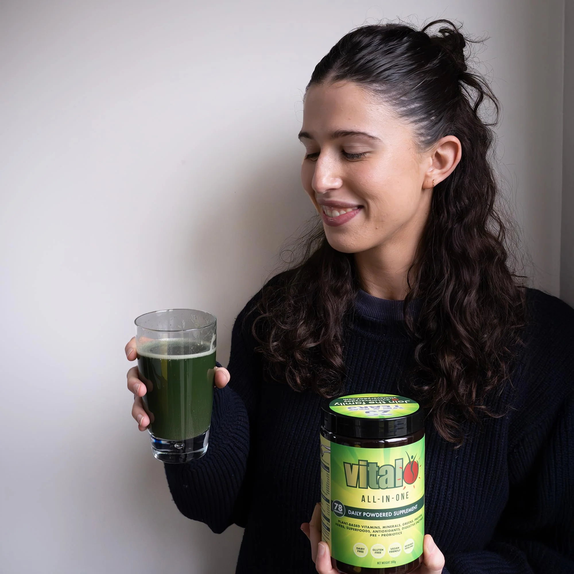 Vital All-in-One Daily Greens Powder – Probiotic Superfood (300 g) - Image 4