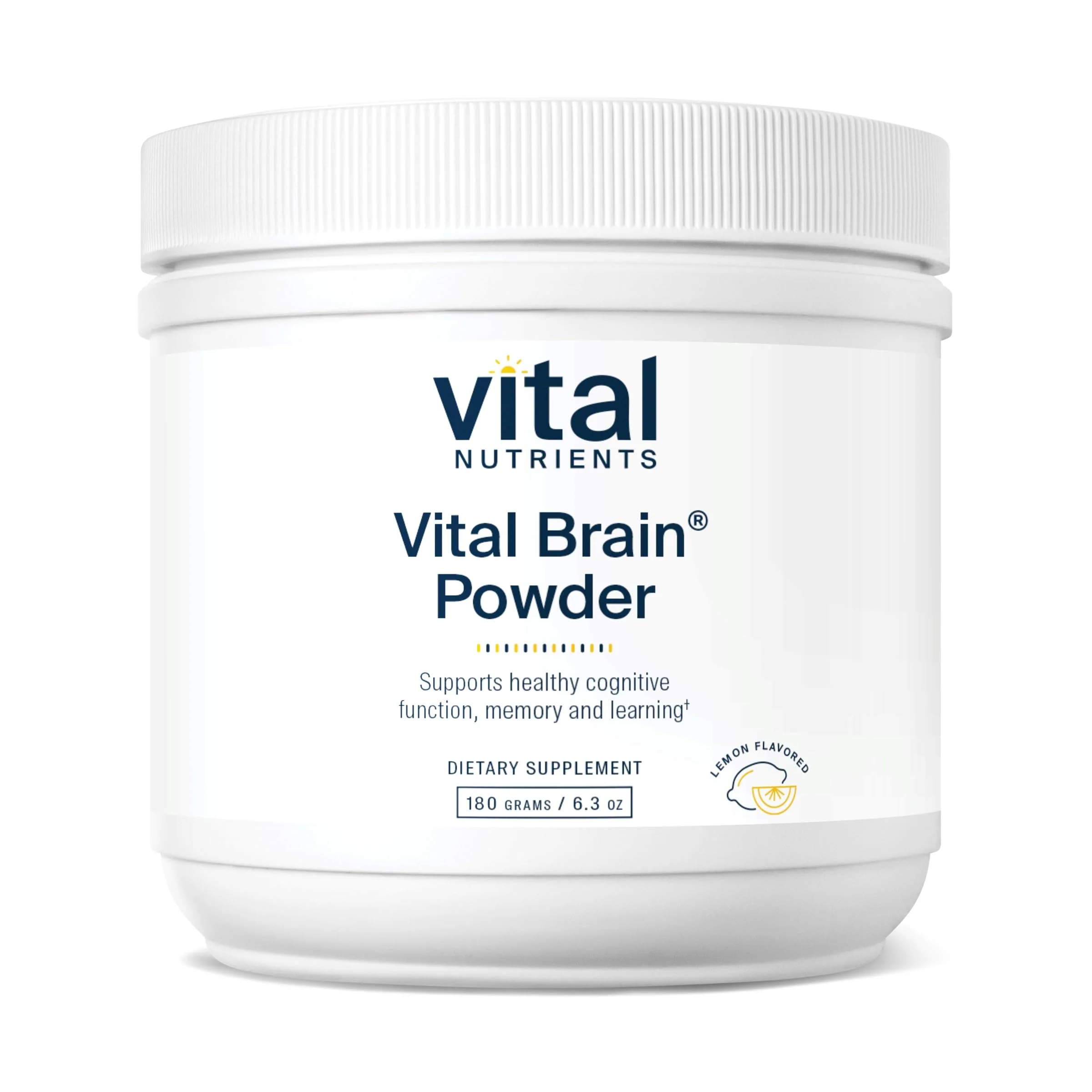 Vital Brain Powder – Nootropic with Phosphatidylserine & Acetyl-L-Carnitine | Lemon 150g
