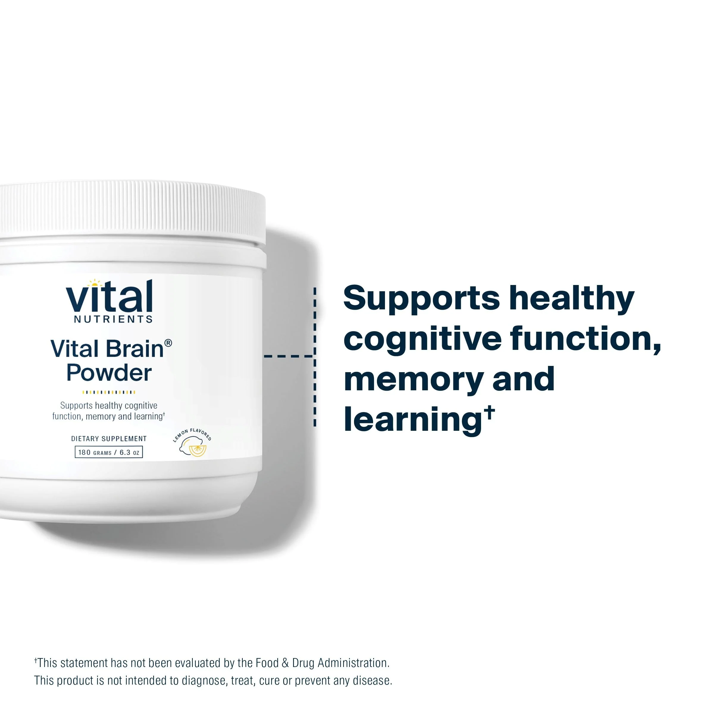 Vital Brain Powder – Nootropic with Phosphatidylserine & Acetyl-L-Carnitine | Lemon 150g - Image 6