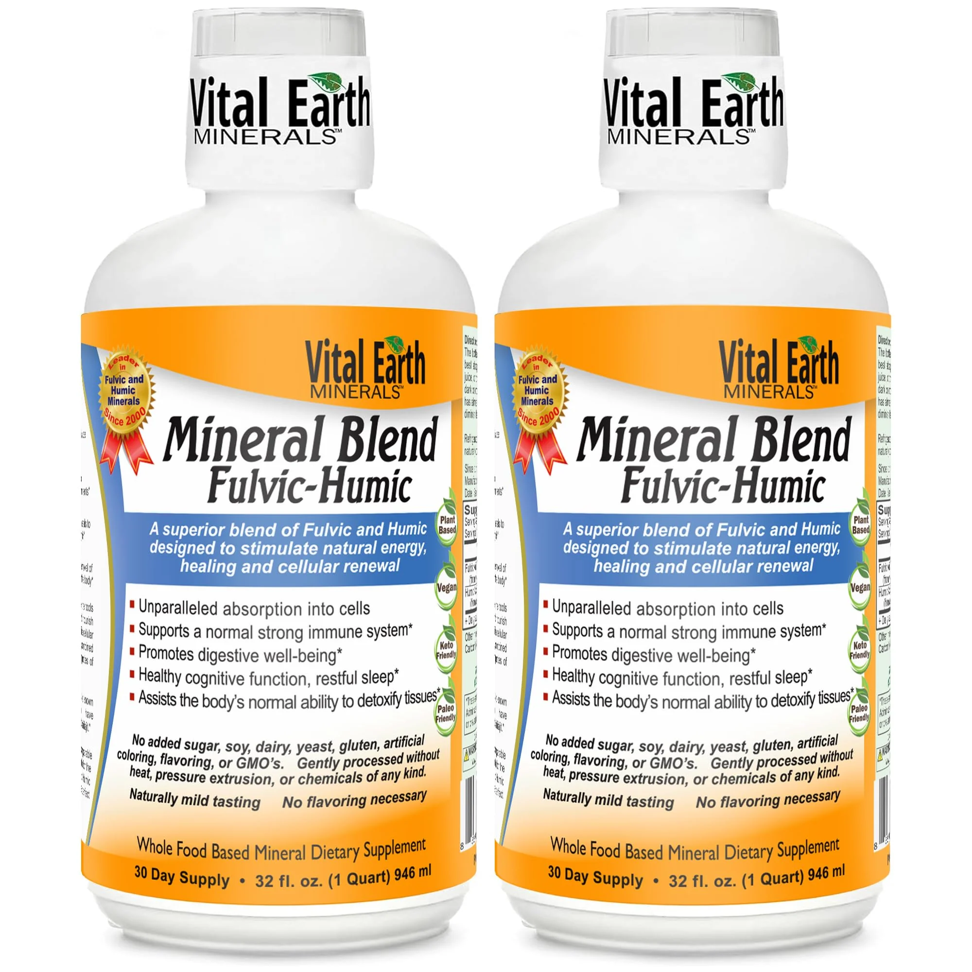 Vital Earth Minerals Fulvic Humic Mineral Blend Liquid 2-Pack – 70+ Trace Minerals & Electrolytes - Image 10