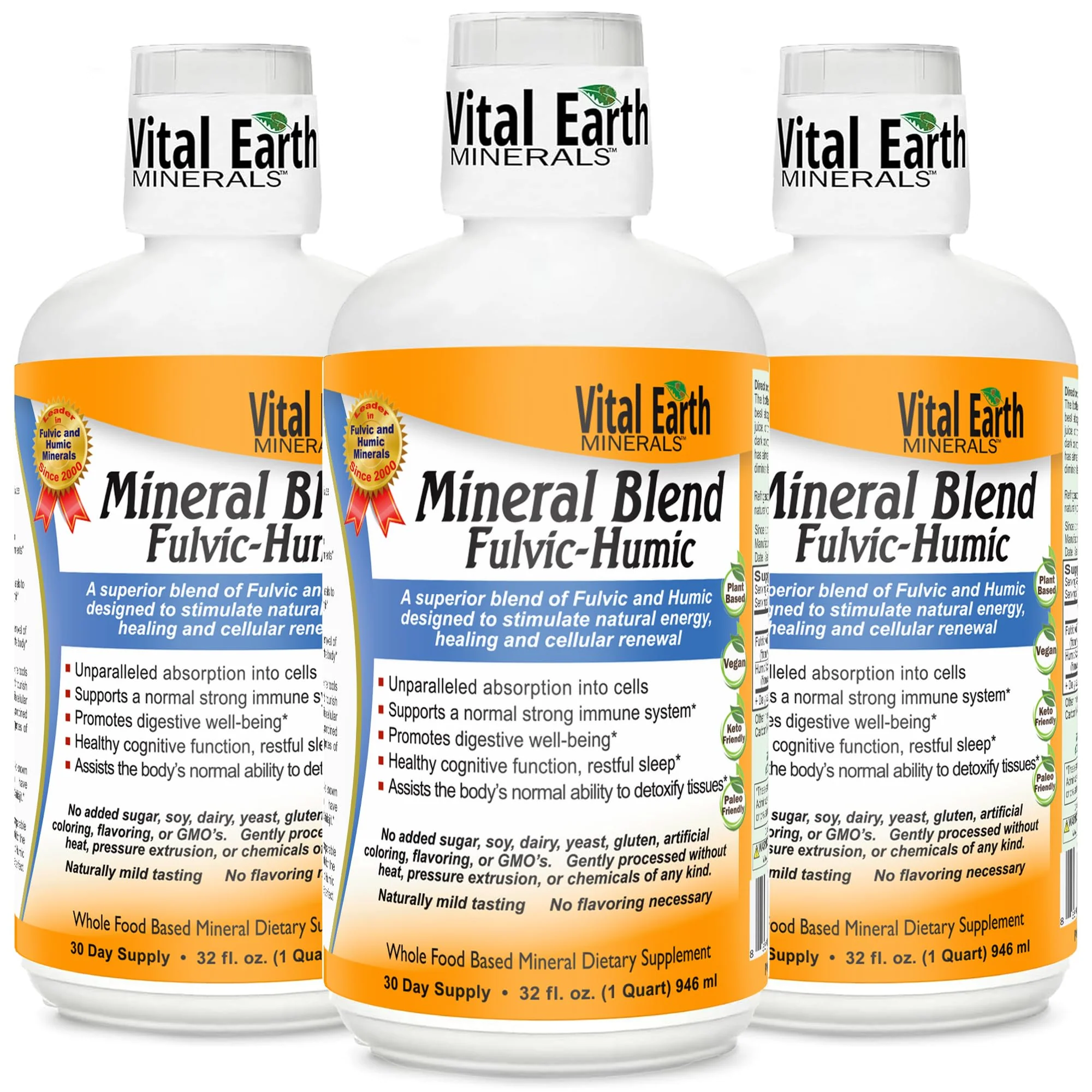 Vital Earth Minerals Fulvic Humic Mineral Blend Liquid 3-Pack – 70+ Trace Minerals, Electrolytes for Energy, Balance & Recovery - Image 10
