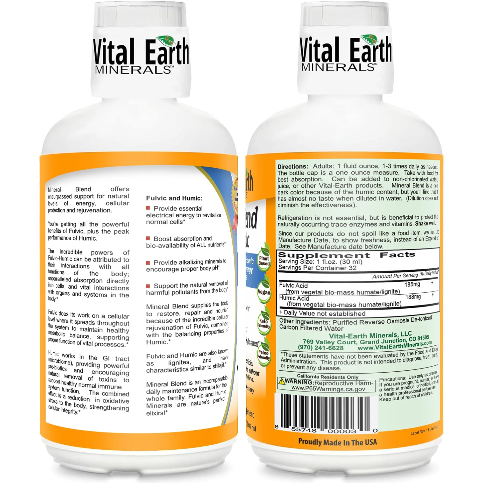 Vital Earth Minerals Fulvic Humic Mineral Blend Liquid 3-Pack – 70+ Trace Minerals, Electrolytes for Energy, Balance & Recovery - Image 11