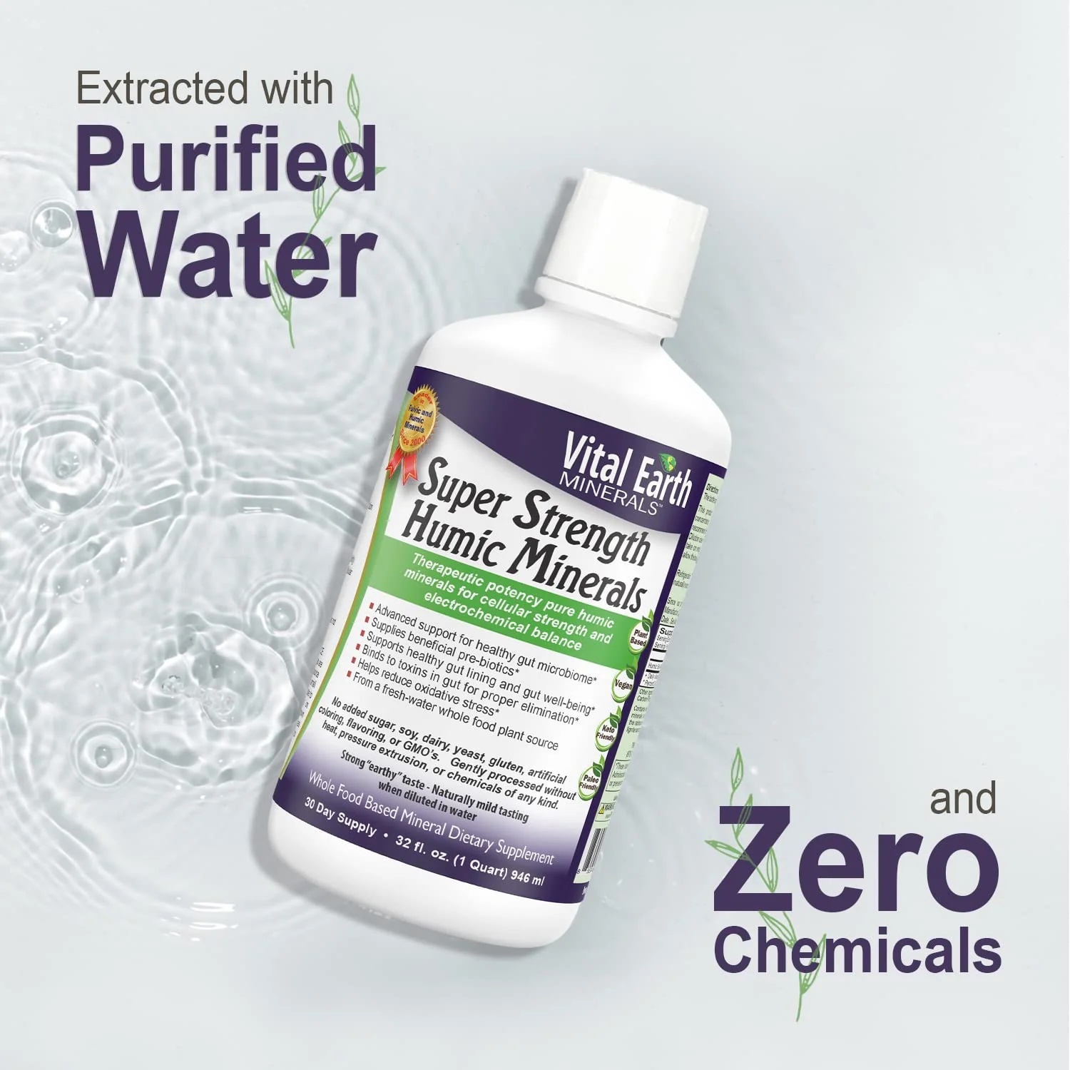Vital Earth Minerals Super Strength Humic Minerals 2-Pack | 70+ Trace Minerals & Electrolytes - Image 14