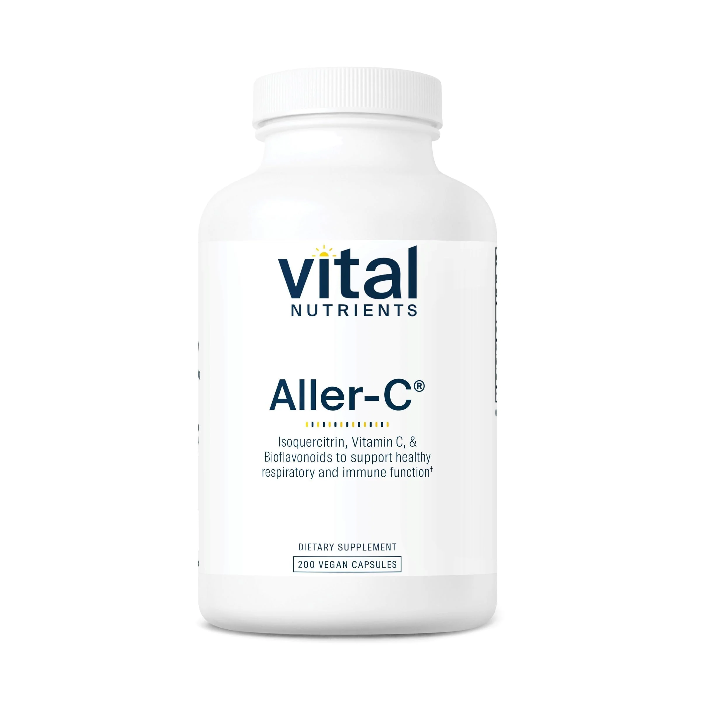 Vital Nutrients Aller-C | Vegan Respiratory & Sinus Support | Isoquercitrin, Bromelain, Bioflavonoids & Vitamin C | 200 Capsules - Image 7