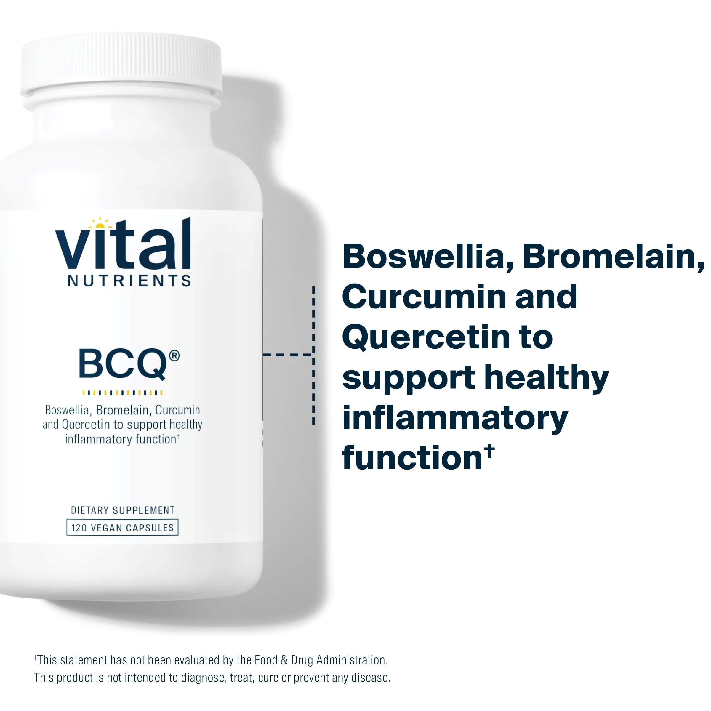 Vital Nutrients BCQ – Vegan Boswellia, Bromelain, Curcumin & Quercetin for Joint & Digestive Support | 120 Capsules - Image 10