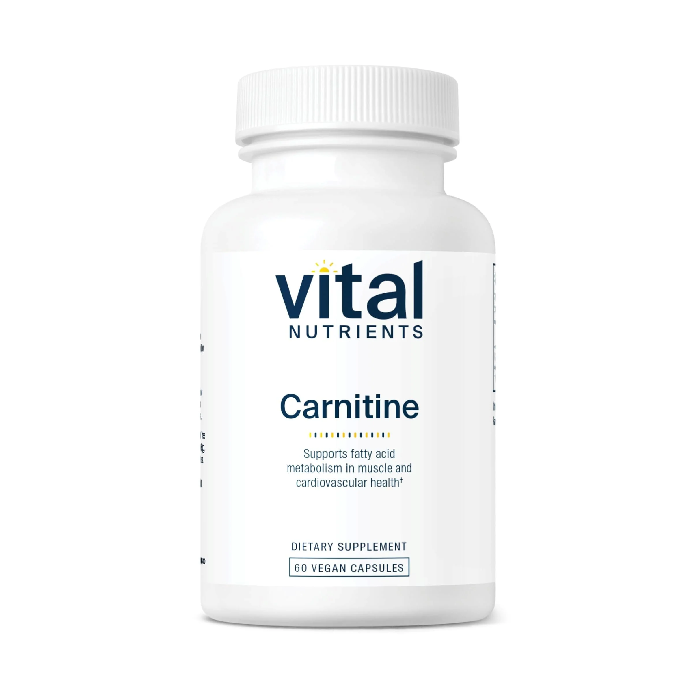 Vital Nutrients Carnitine 500mg – L-Carnitine for Heart Health | Vegan, Gluten & Dairy Free | 60 Capsules - Image 8