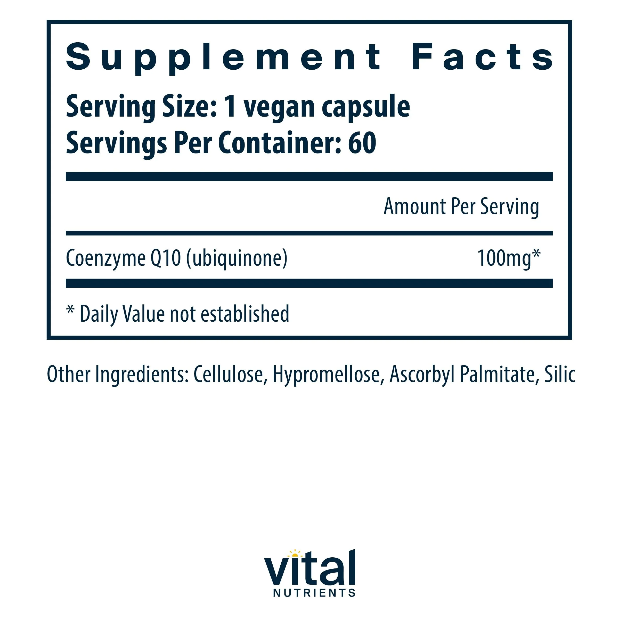 Vital Nutrients CoQ10 100mg – Vegan CoQ10 Supplement | Heart Health & Energy - Image 3