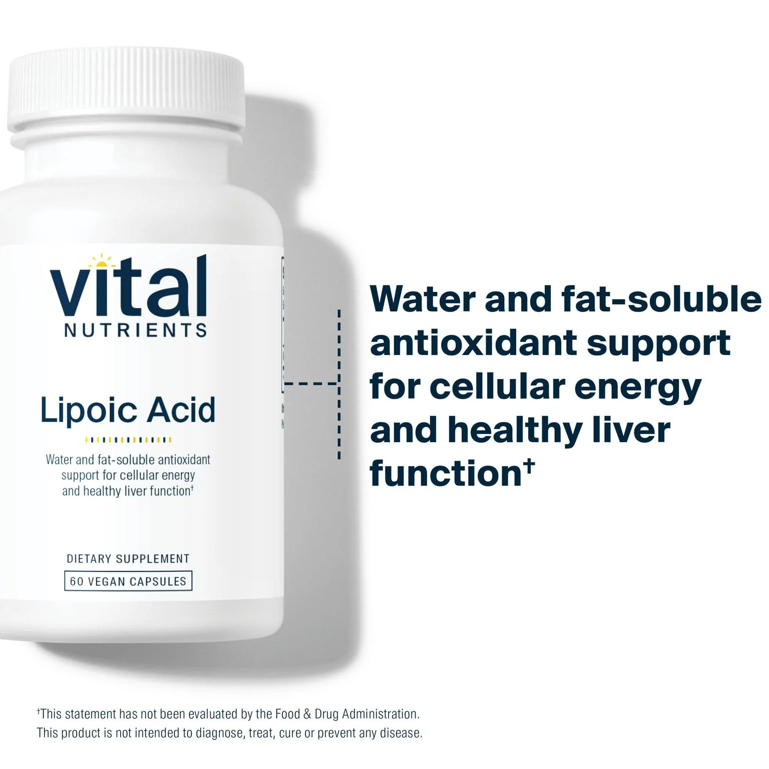 Vital Nutrients Lipoic Acid 300mg | ALA Antioxidant for Metabolism & Energy | 60 Capsules - Image 6