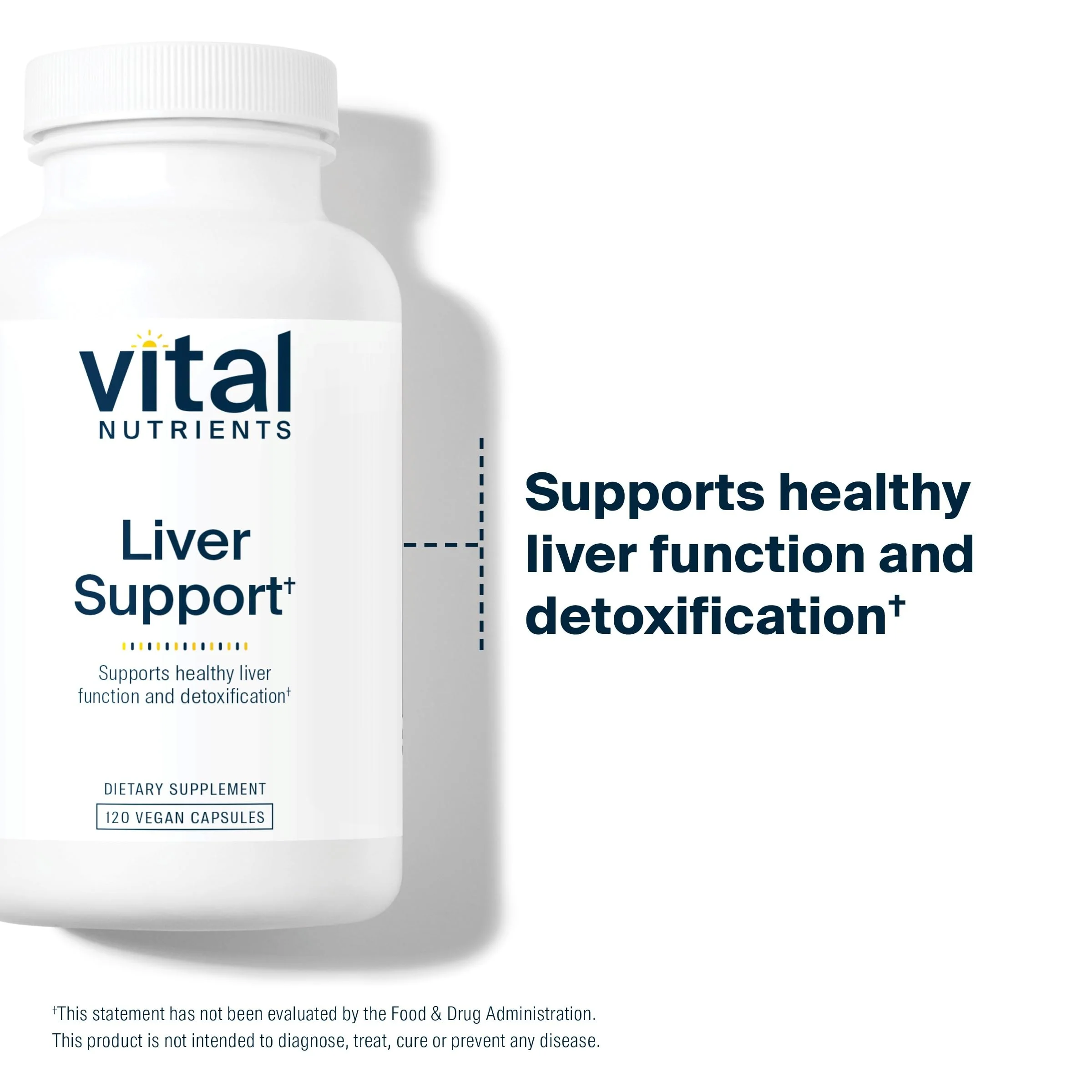 Vital Nutrients Liver Support Milk Thistle & Curcumin | Vegan, Gluten-Free | 120 Capsules - Image 6