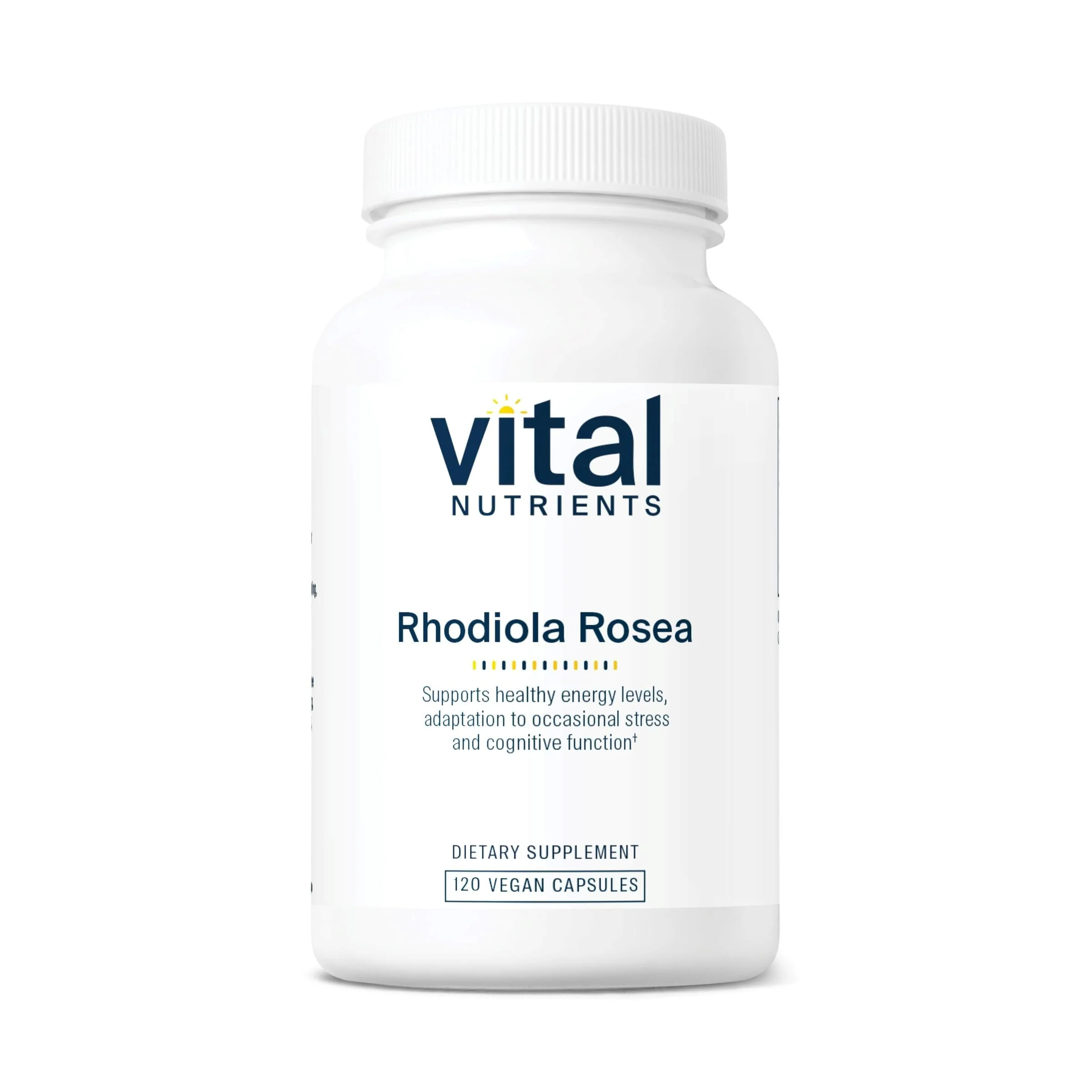 Vital Nutrients Rhodiola Rosea | Energy, Memory & Stress Support | 120 Capsules | Gluten, Dairy & Soy Free | Non-GMO