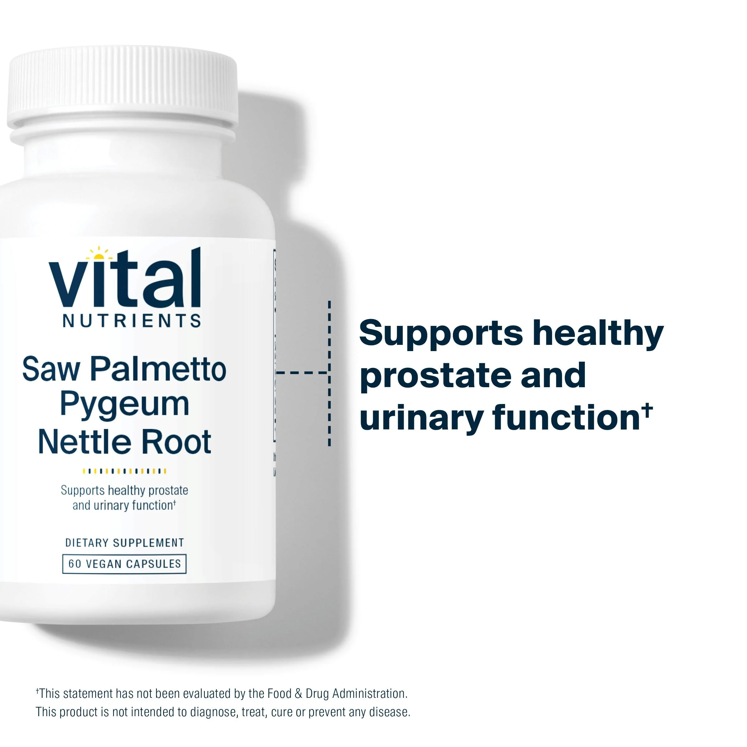 Vital Nutrients Saw Palmetto with Pygeum & Nettle Root – Vegan Prostate Support, 60 Capsules - Image 4
