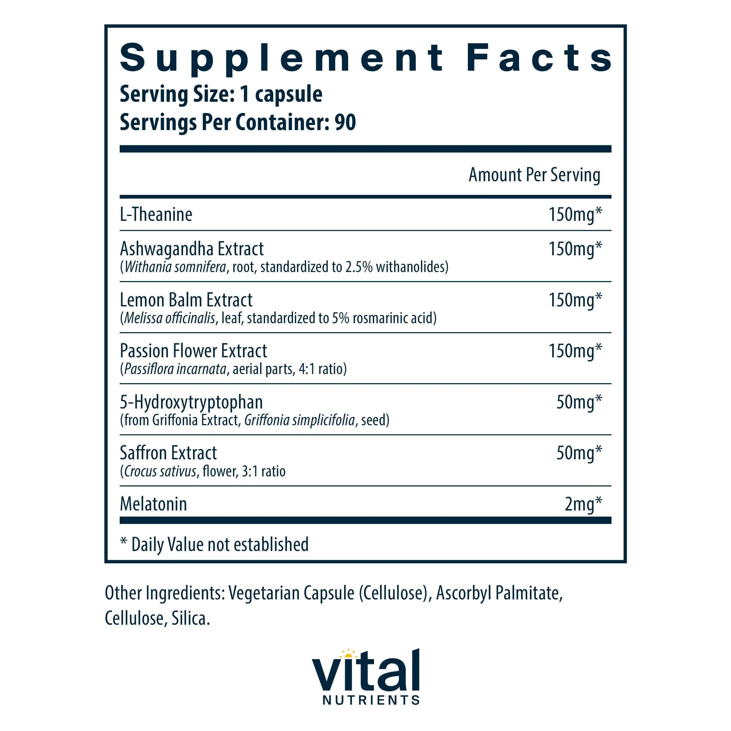 Vital Nutrients Sleep + Recover – Vegan Sleep Support with Melatonin, Ashwagandha & L-Theanine – 90 Capsules - Image 9