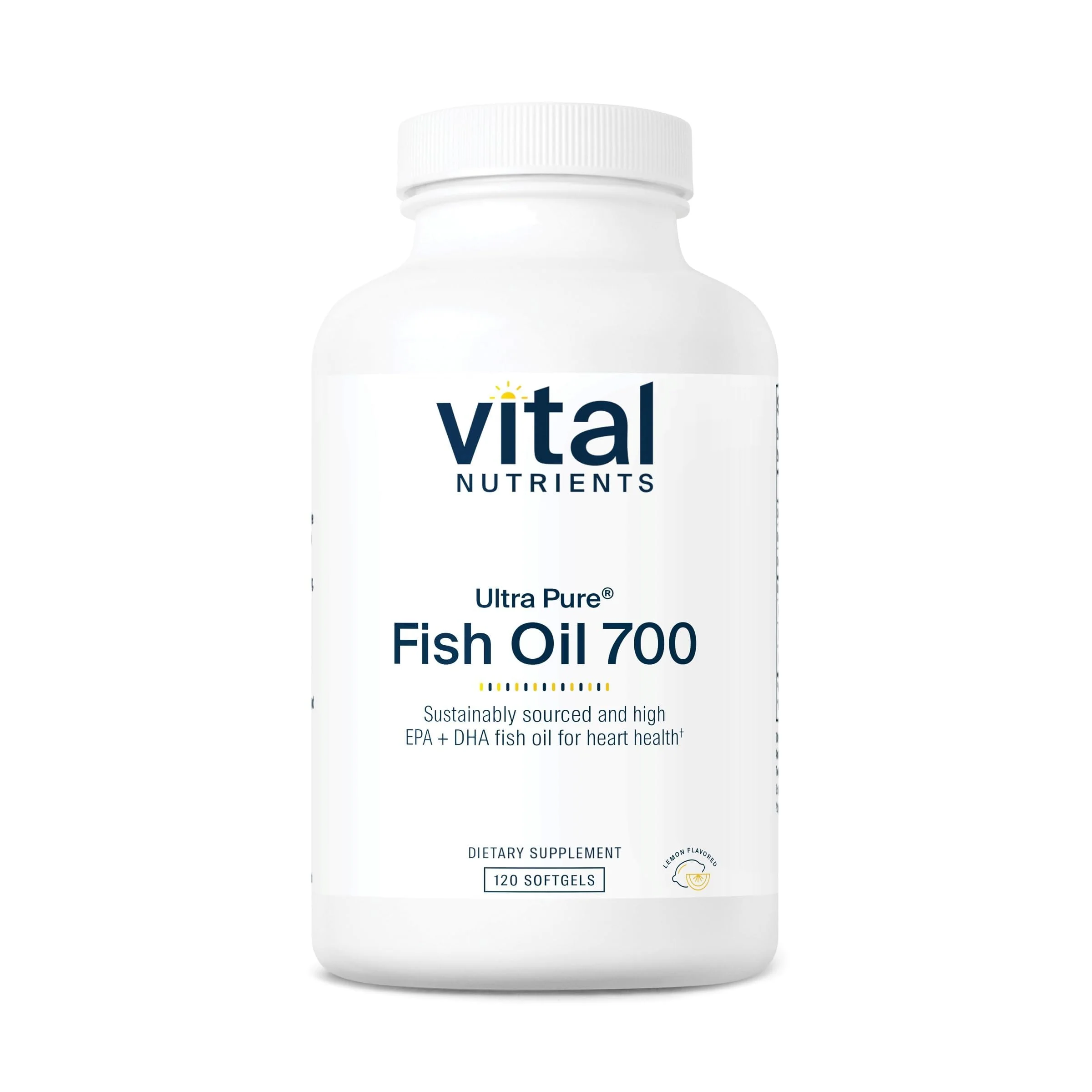 Vital Nutrients Ultra Pure Fish Oil 700 | High EPA & DHA, Lemon Flavor | 120 Softgels - Image 7