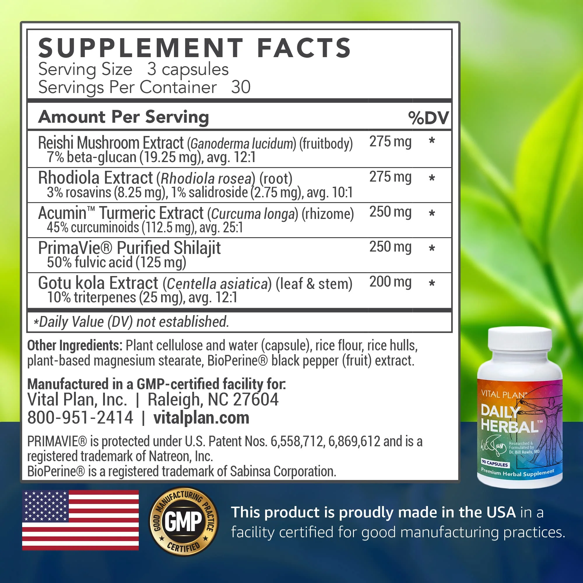 Vital Plan Daily Herbal Supplement by Dr. Bill Rawls – Immune Support, Microbiome Balance & Cell Health - Image 2