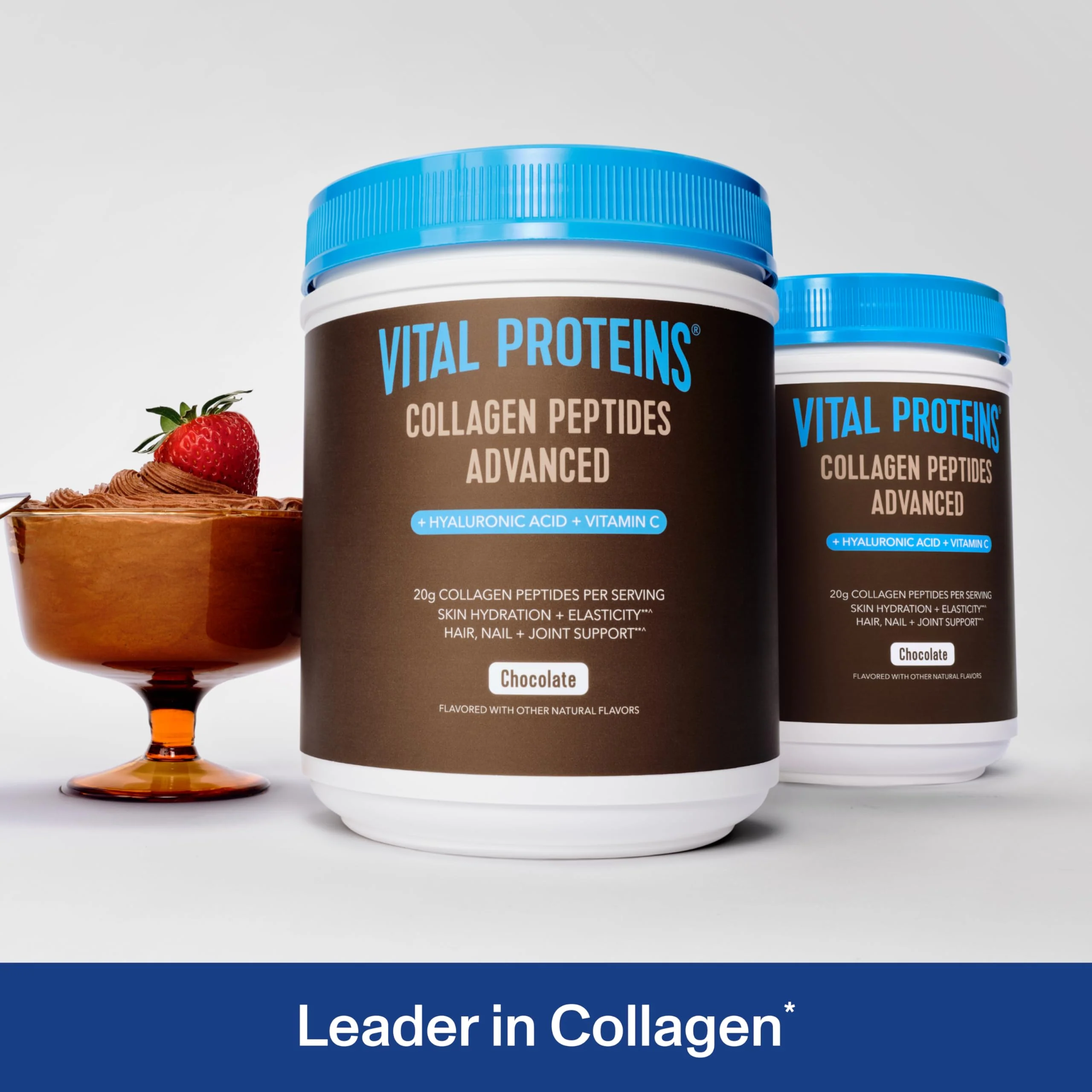 Vital Proteins Collagen Peptides Advanced with Hyaluronic Acid & Vitamin C – Chocolate Flavor, 24.7 oz - Image 10