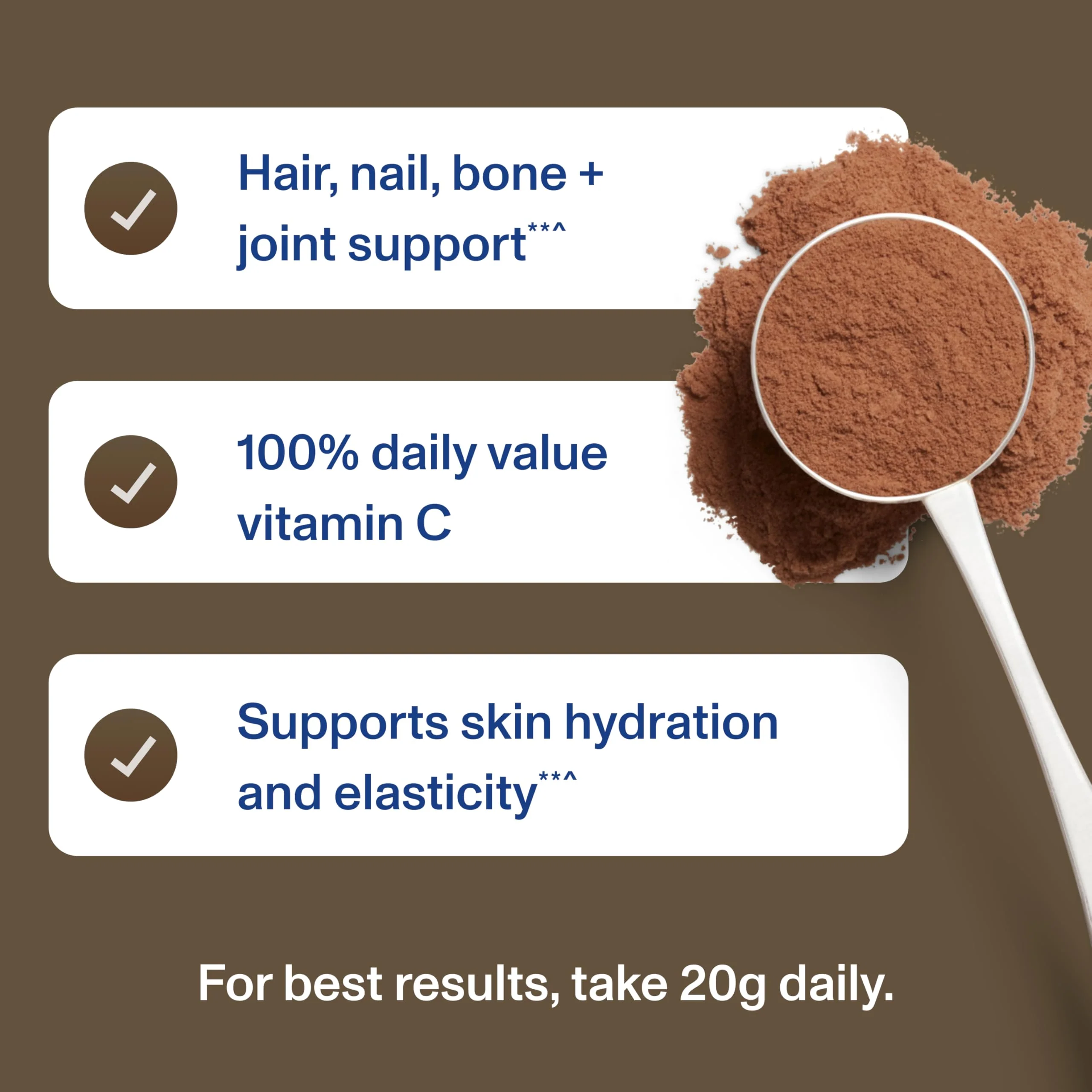 Vital Proteins Collagen Peptides Advanced with Hyaluronic Acid & Vitamin C – Chocolate Flavor, 24.7 oz - Image 2