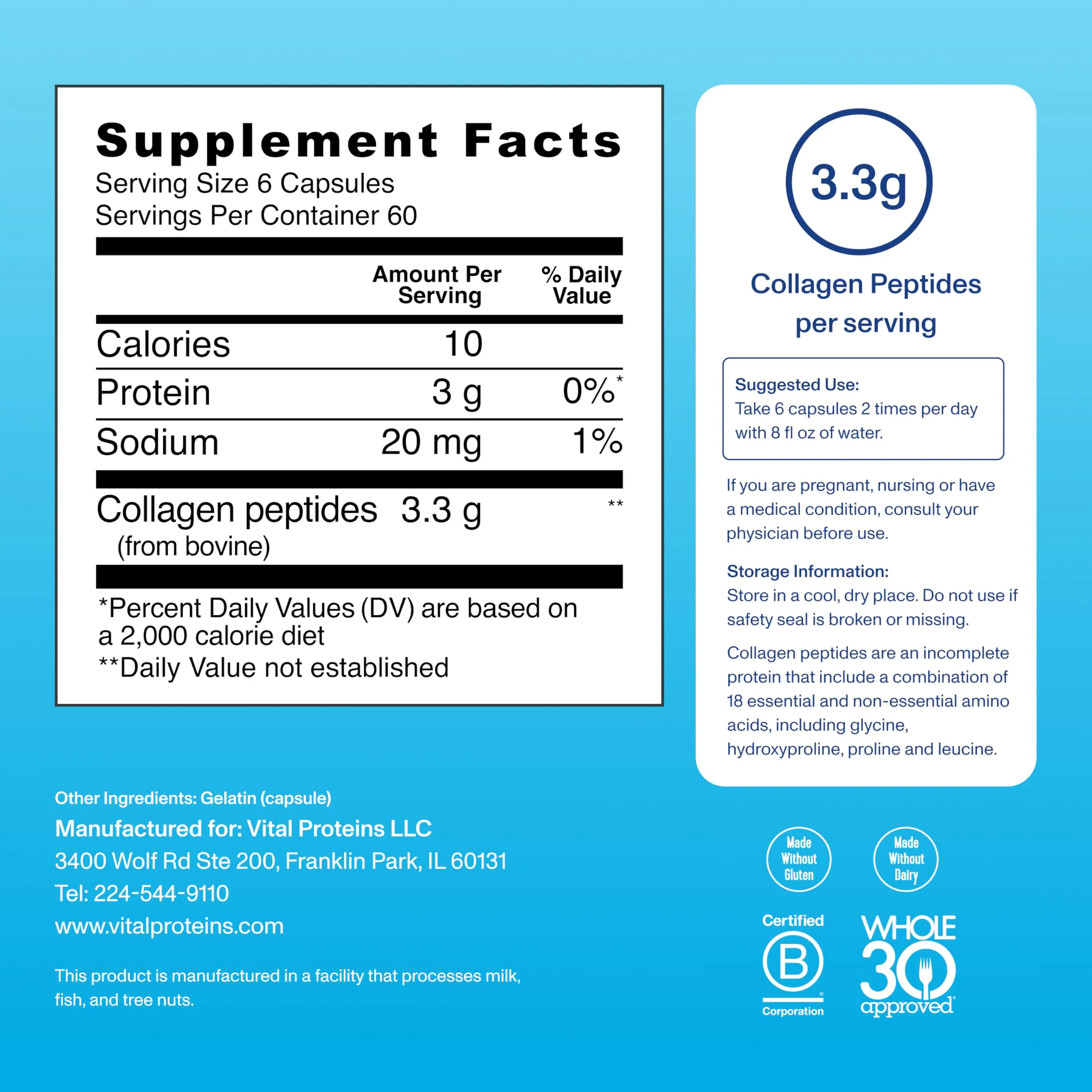 Vital Proteins Collagen Peptides Capsules for Women – 360 Capsules | Daily Wellness Support - Image 12