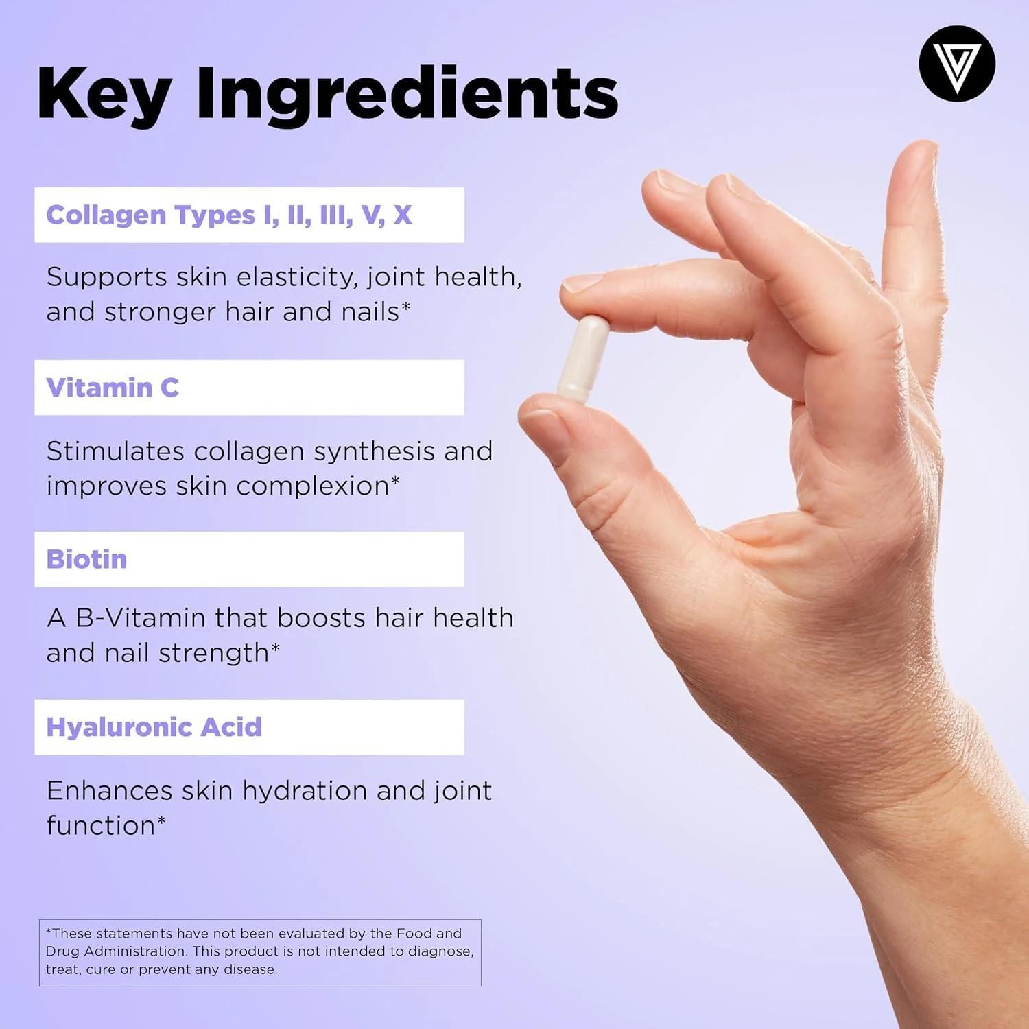Vital Vitamins Multi Collagen Plus (2-Pack) – Biotin, Hyaluronic Acid & Vitamin C for Hair, Skin, Nails | Type I–X Collagen (Women & Men) - Image 5