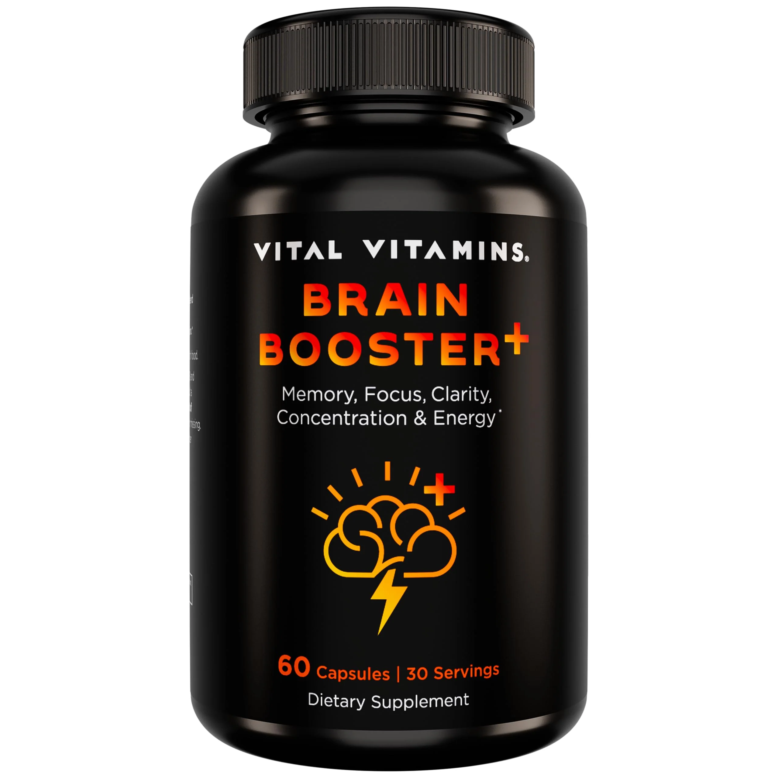 Vital Vitamins Nootropic Brain Supplement Plus – Memory & Focus (Lion's Mane) 60 Caps