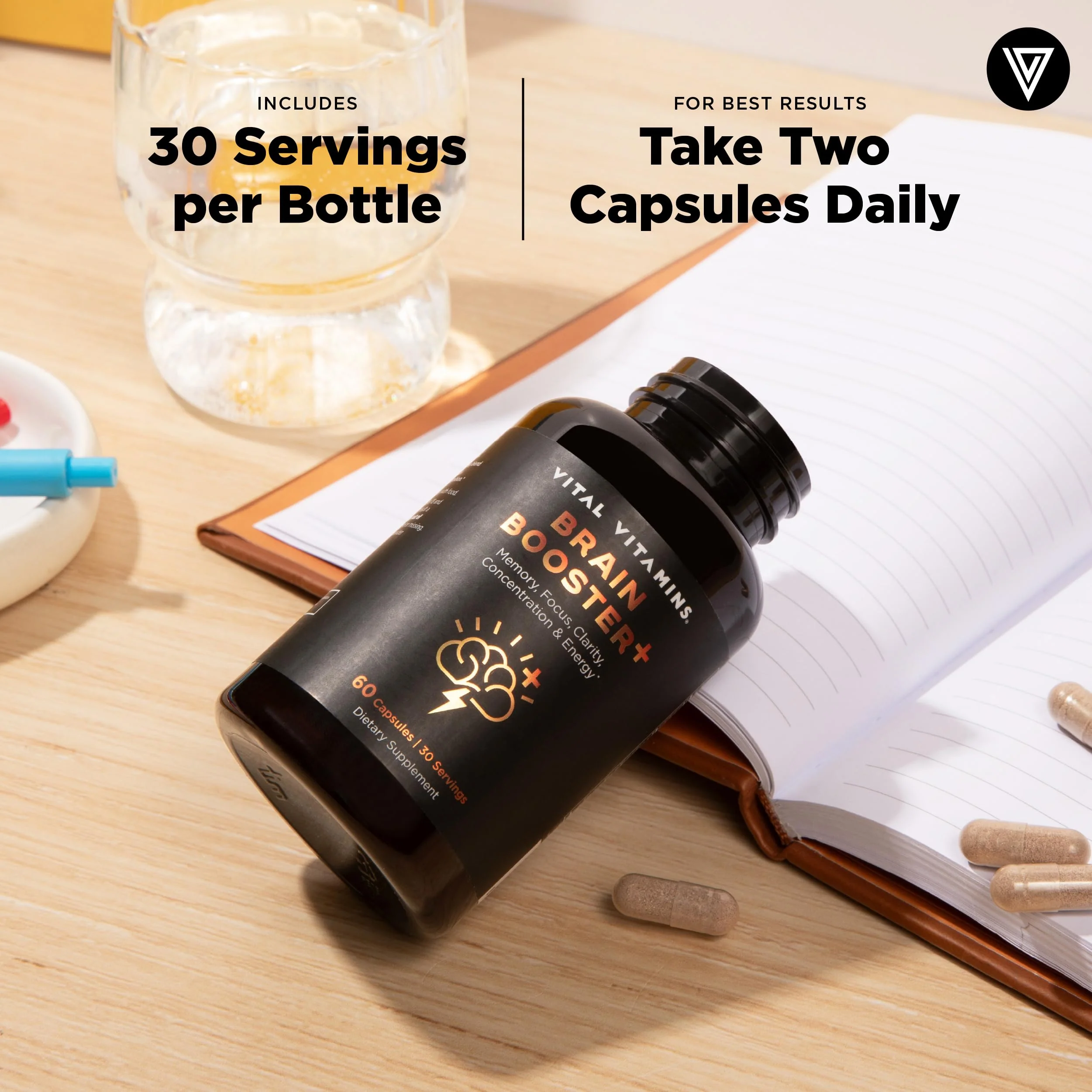 Vital Vitamins Nootropic Brain Supplement Plus – Memory & Focus (Lion's Mane) 60 Caps - Image 7