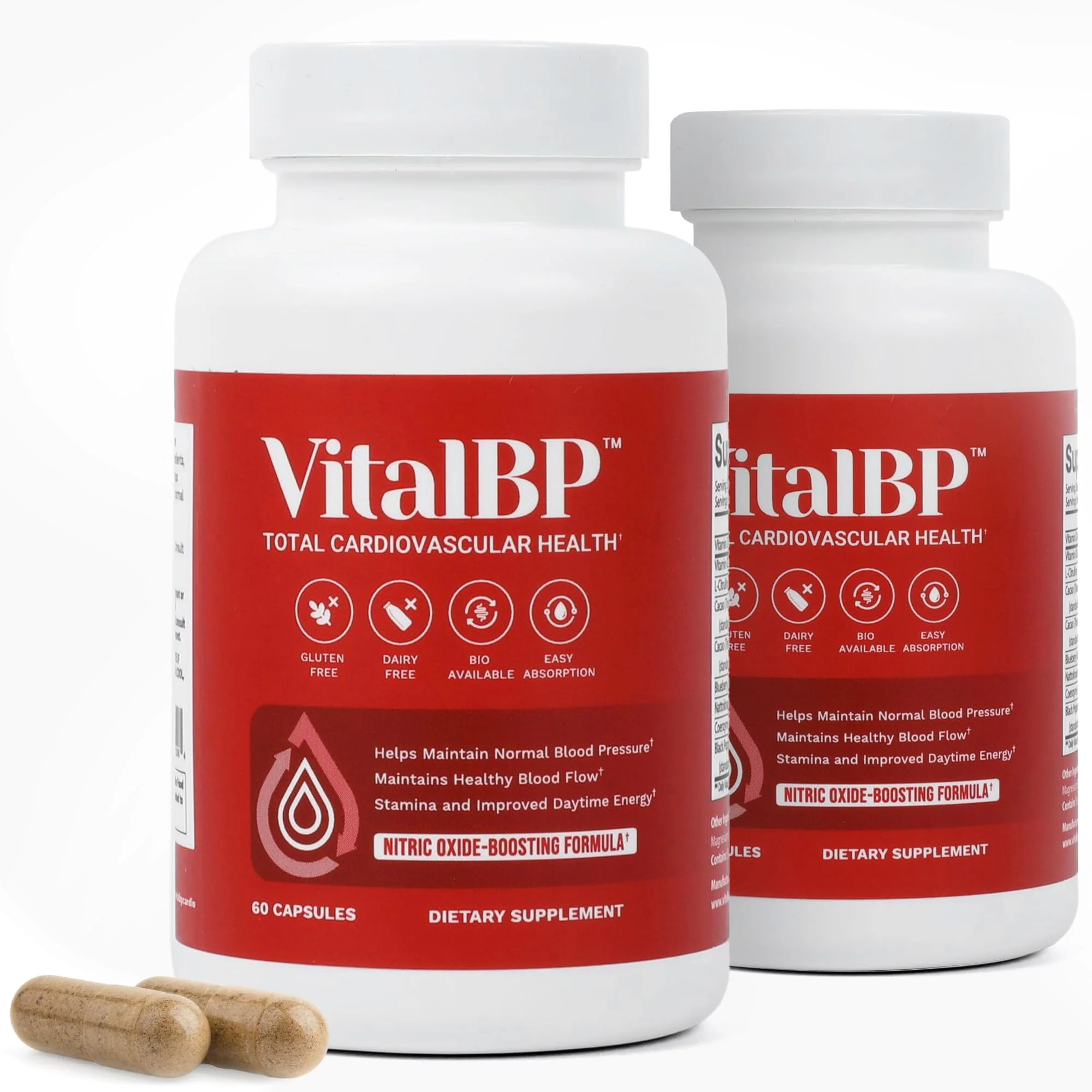 VitalBP - 2 Pack – Supports Normal Blood Pressure with CoQ10, L-Citrulline, K2 & D3 – 60 Capsules - Image 10