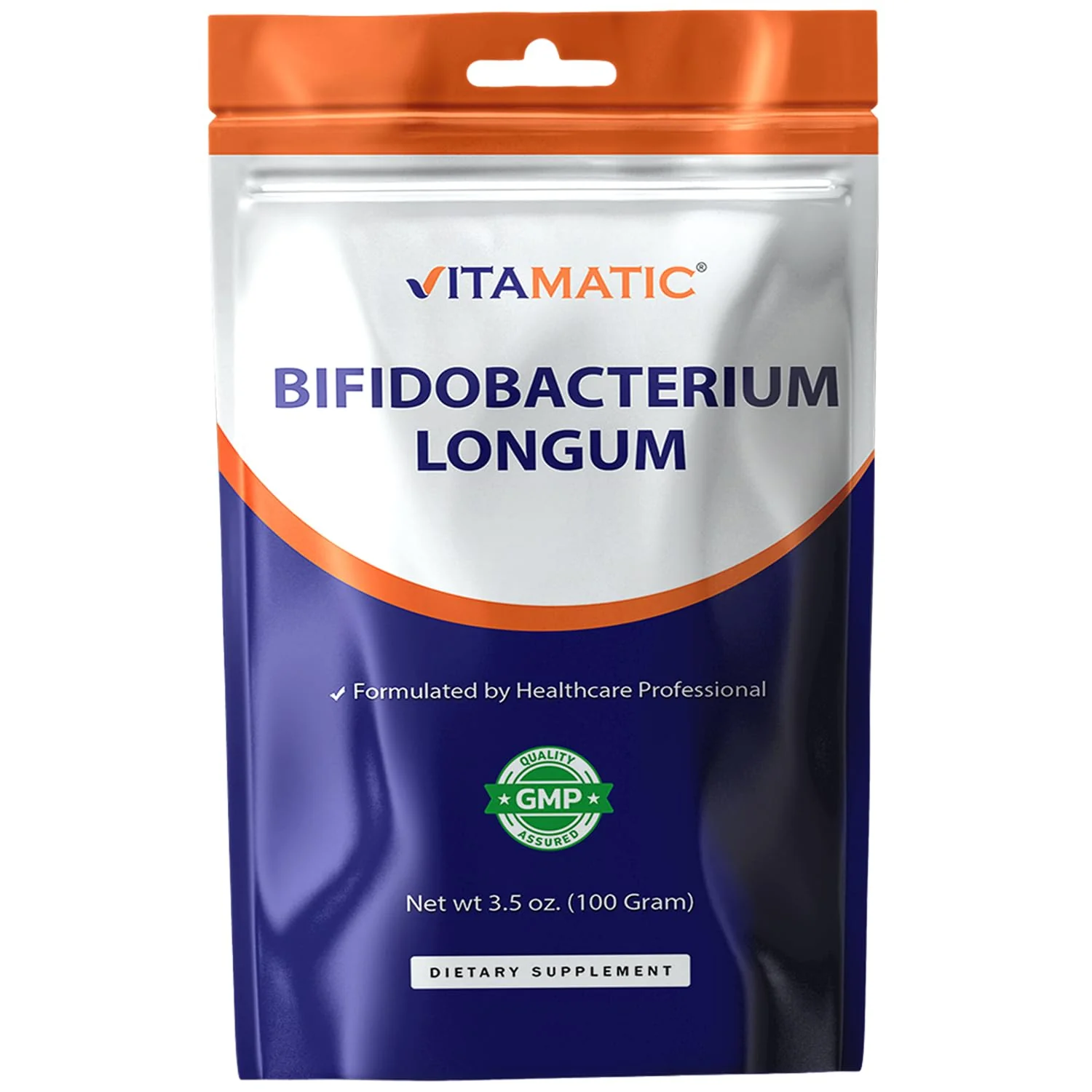Vitamatic Bifidobacterium Longum Probiotic Powder – Digestive Health Support | 100 g, 100 Servings