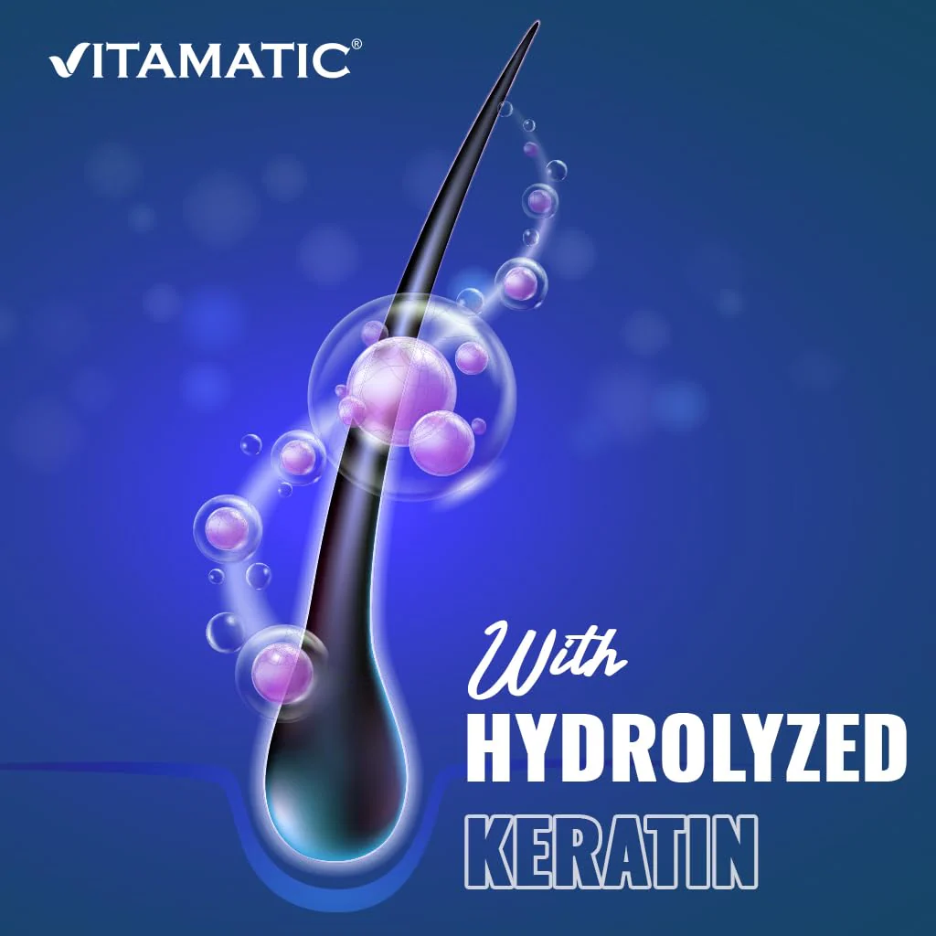 Vitamatic Biotin 20000 mcg with Keratin – 120 Vegetarian Tablets (Pack of 3) - Image 5