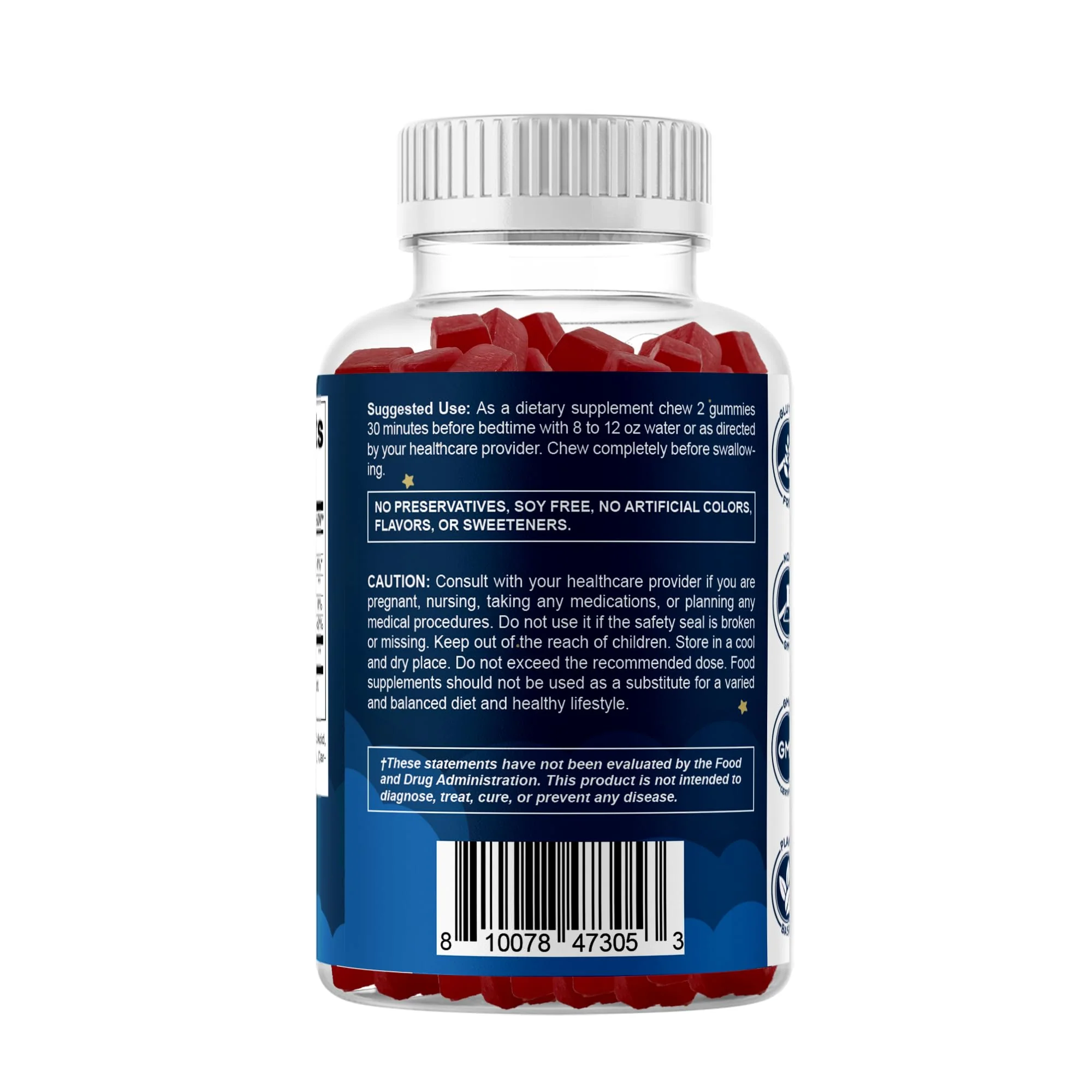Vitamatic Sugar Free Melatonin Gummies 60 mg – 60 Veg Gummies, Pack of 2 - Image 18