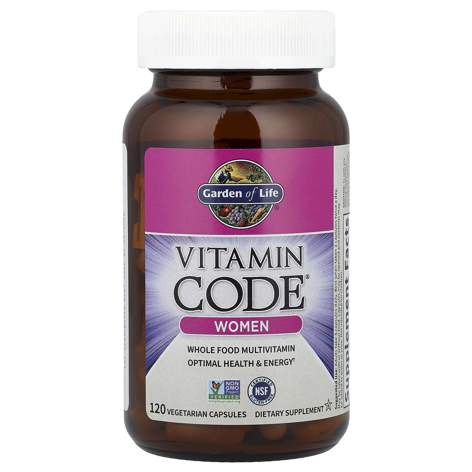 Vitamin Code Women Multivitamin by Garden of Life - Whole Food Women's Multi, 120 Veg Caps - Image 3