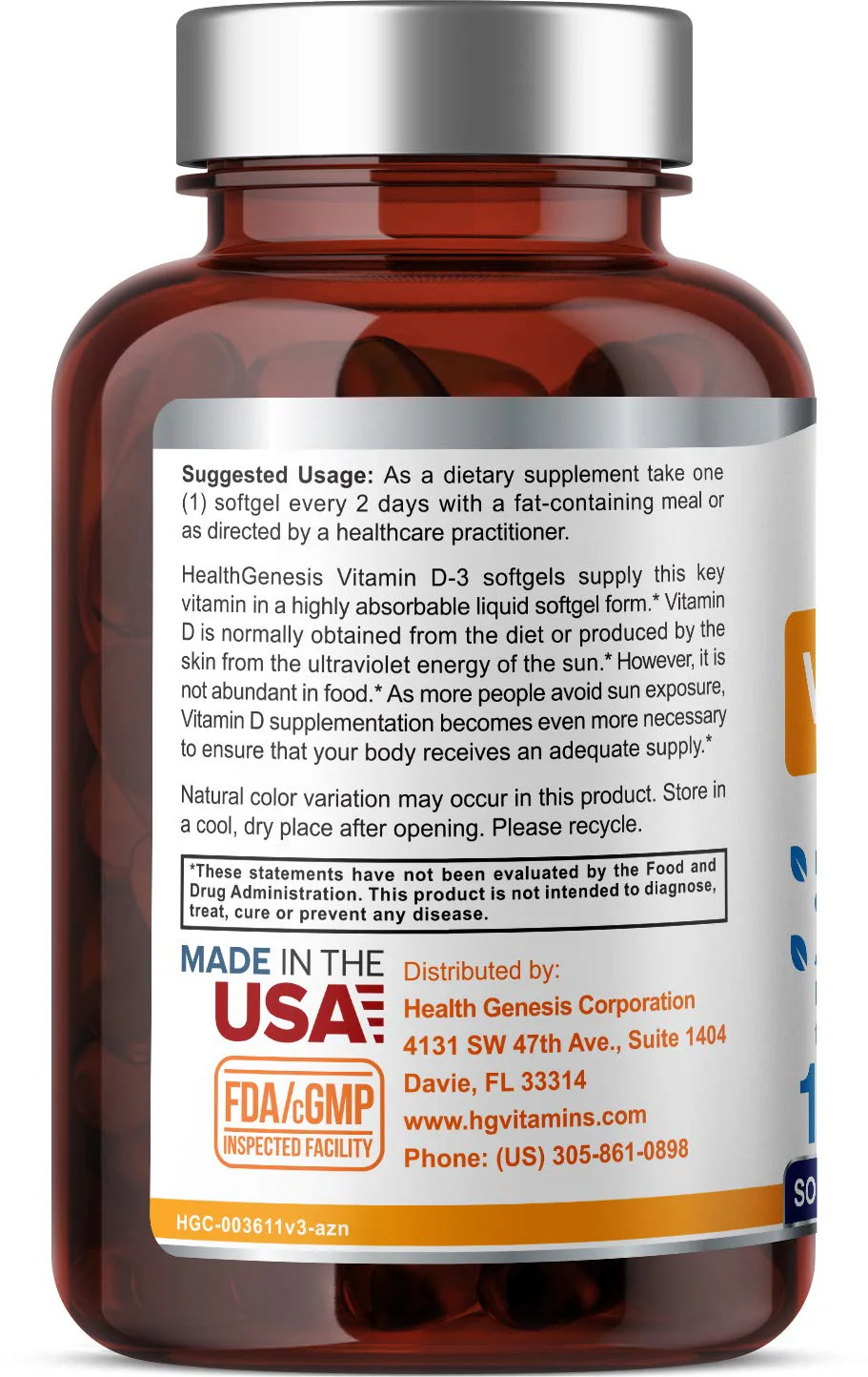 Vitamin D-3 10000 IU 120 Softgels – High-Potency in Extra Virgin Olive Oil (Pack of 2) - Image 2