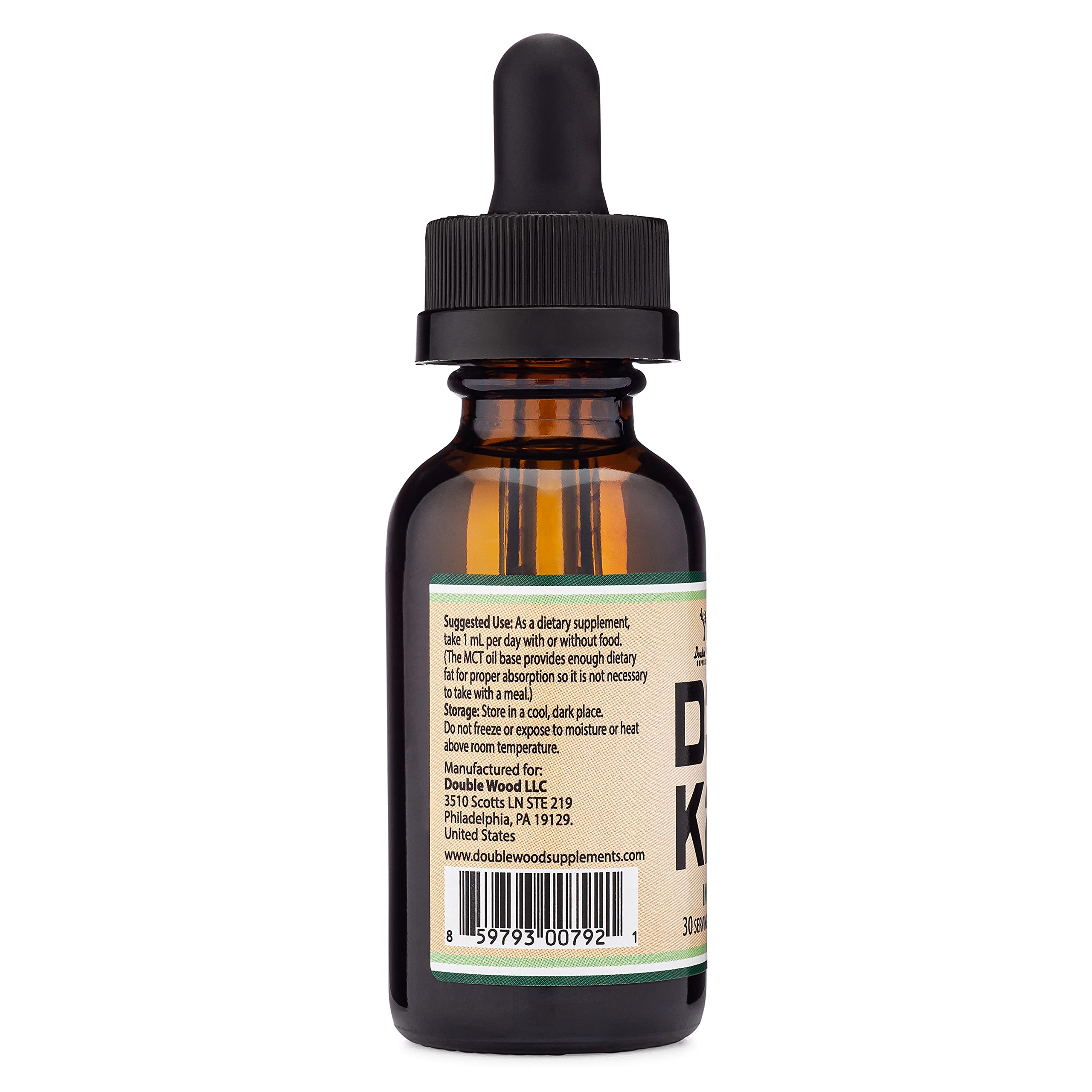 Vitamin D3 K2 5,000 IU Liquid Drops with All-Trans MK-7 (K2Vital) – Double Wood, Pack of 2 - Image 9