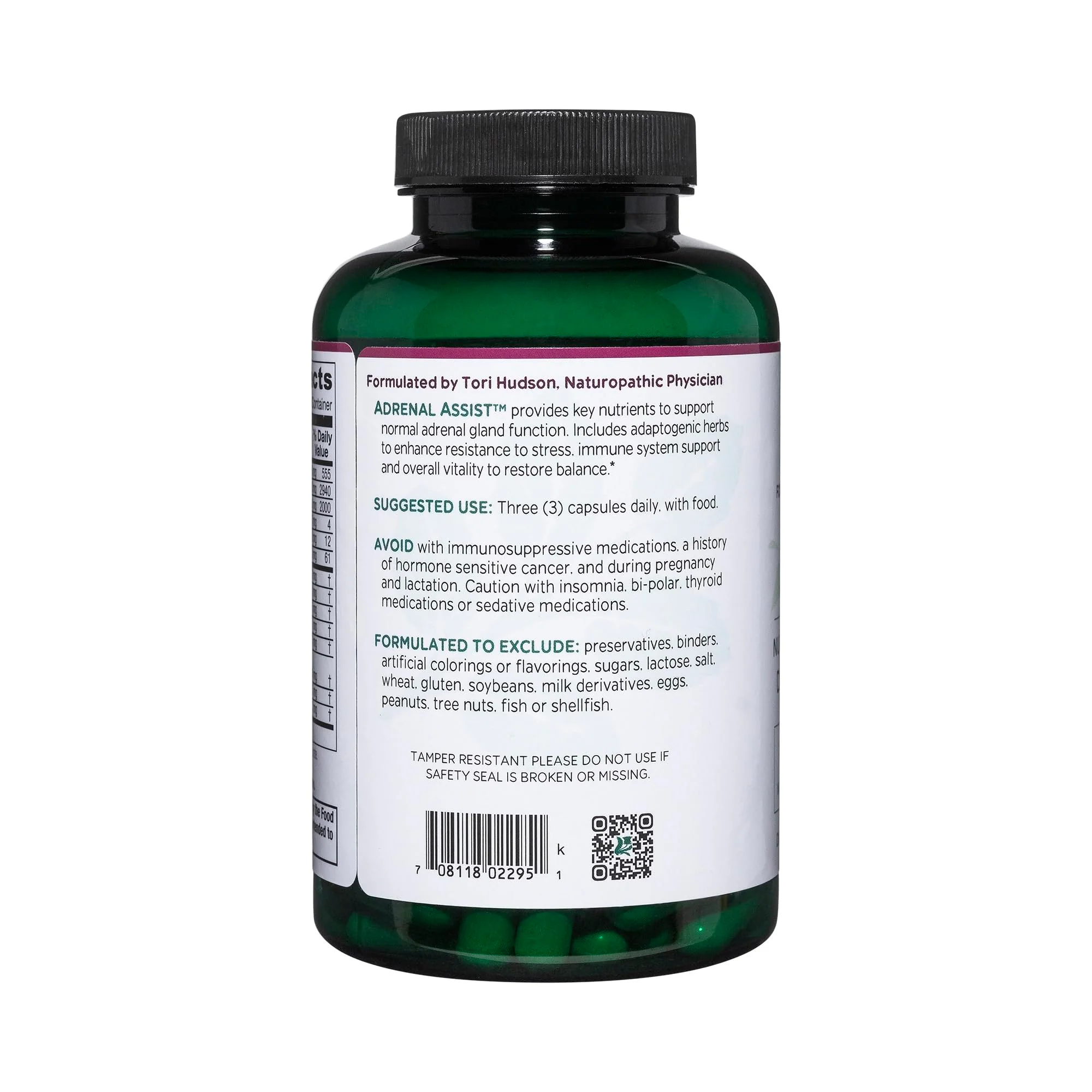 Vitanica Adrenal Assist – Vegan Adrenal Support, 180 Capsules - Image 4